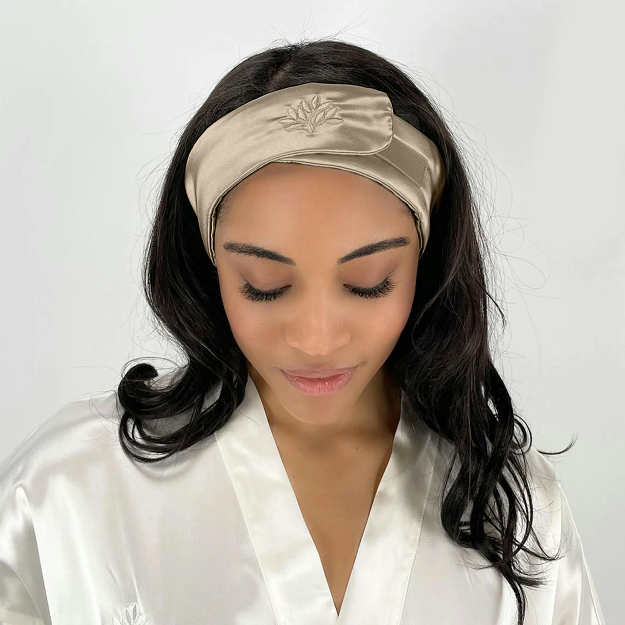 Mulberry Park Silks Silk Glam Band - Taupe