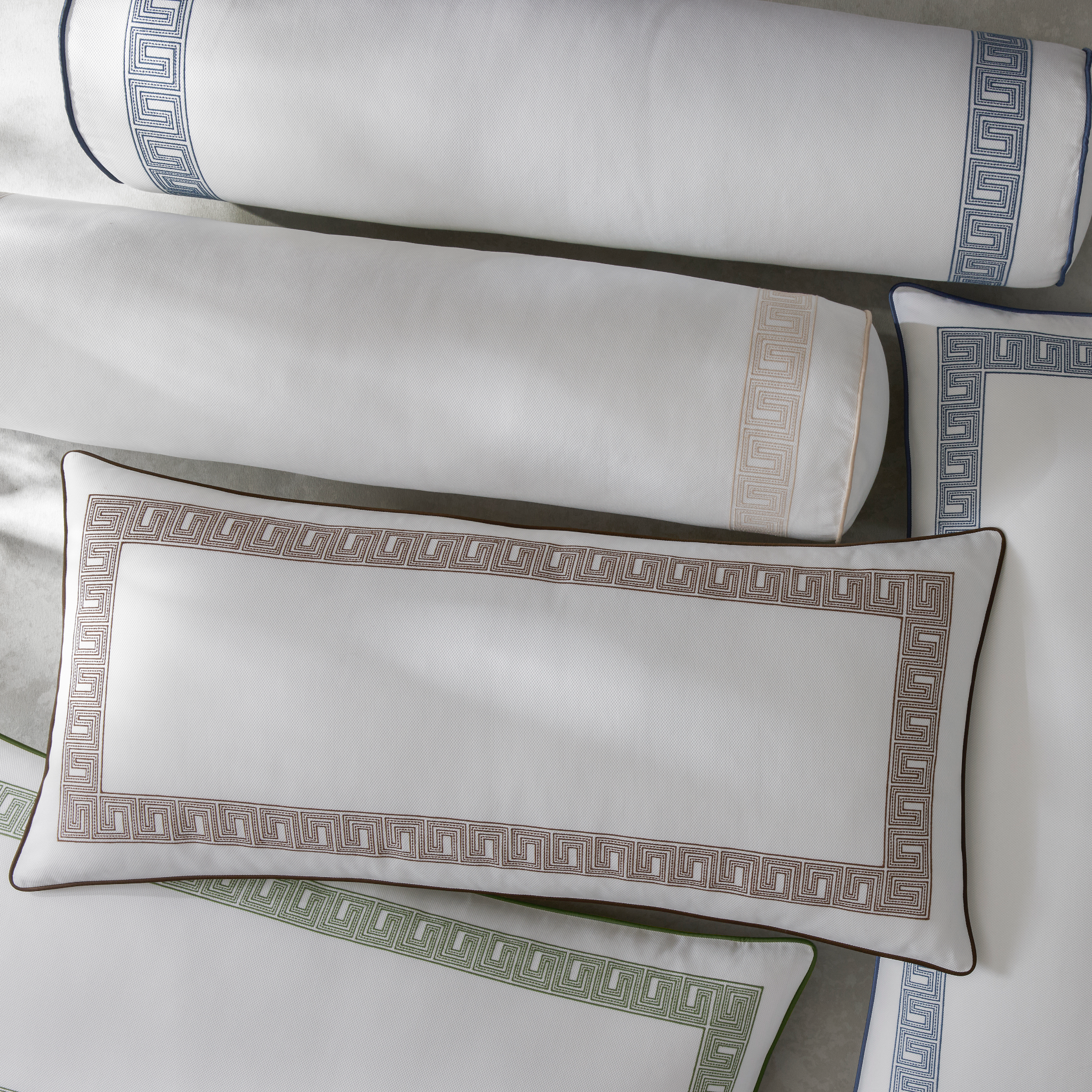 Matouk Schumacher Ophelia Pique Bedding - Mocha