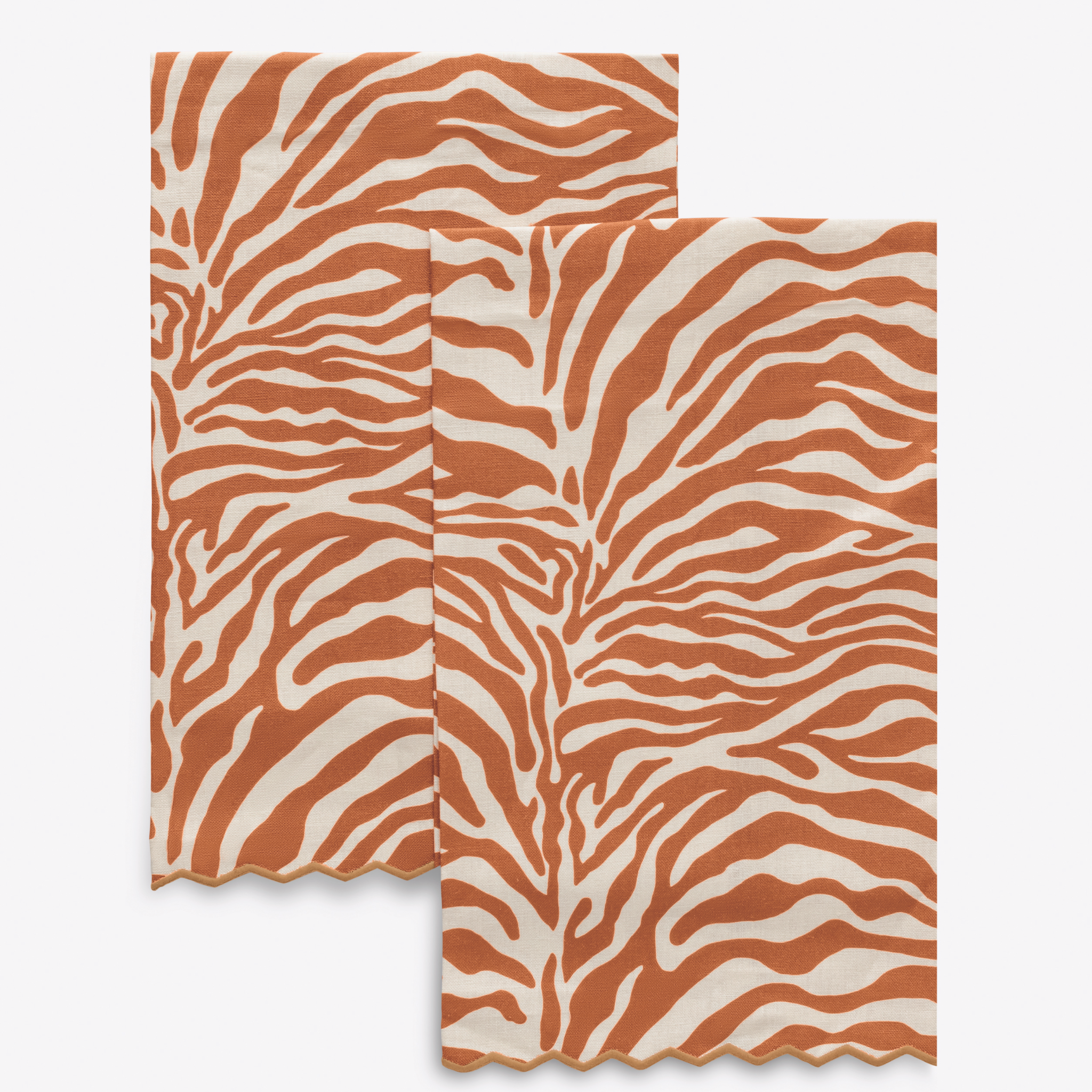 Matouk Regine Guest Towels - Persimmon