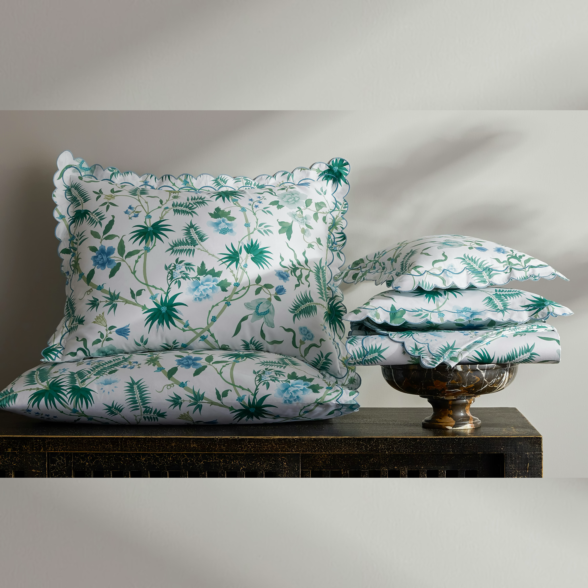 Matouk Schumacher Palmyra Bedding - Emerald