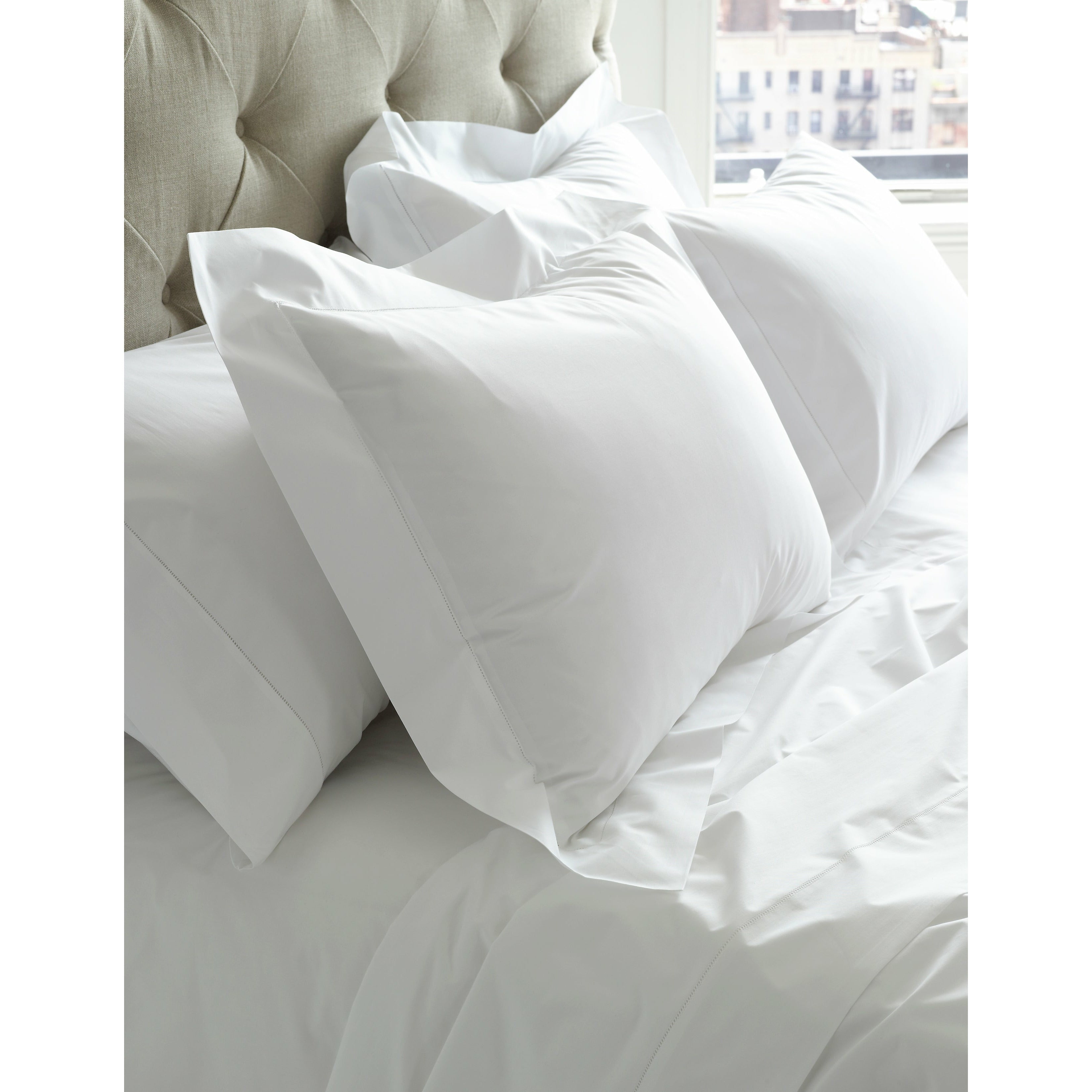 Matouk Sierra Hemstitch Twin XL Sheet Sets - White
