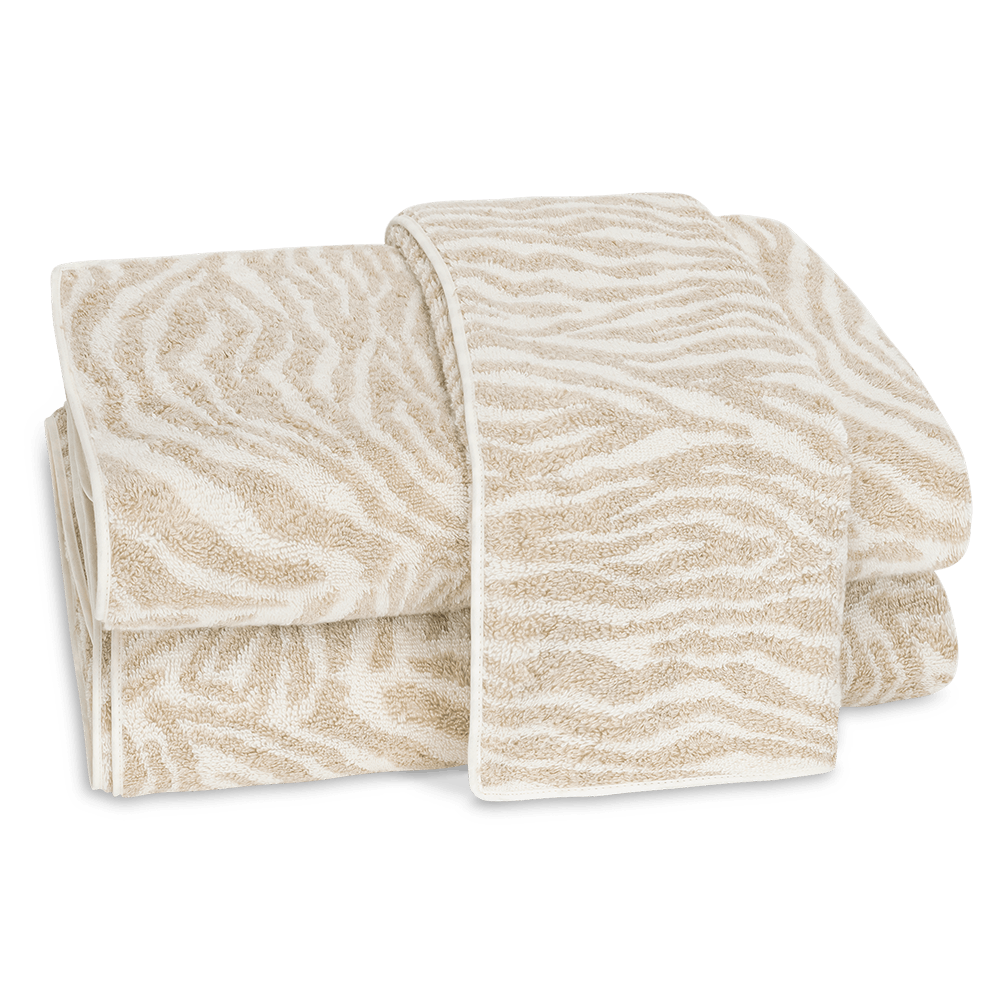 Matouk Schumacher Regine Bath Towels and Mats - Sand