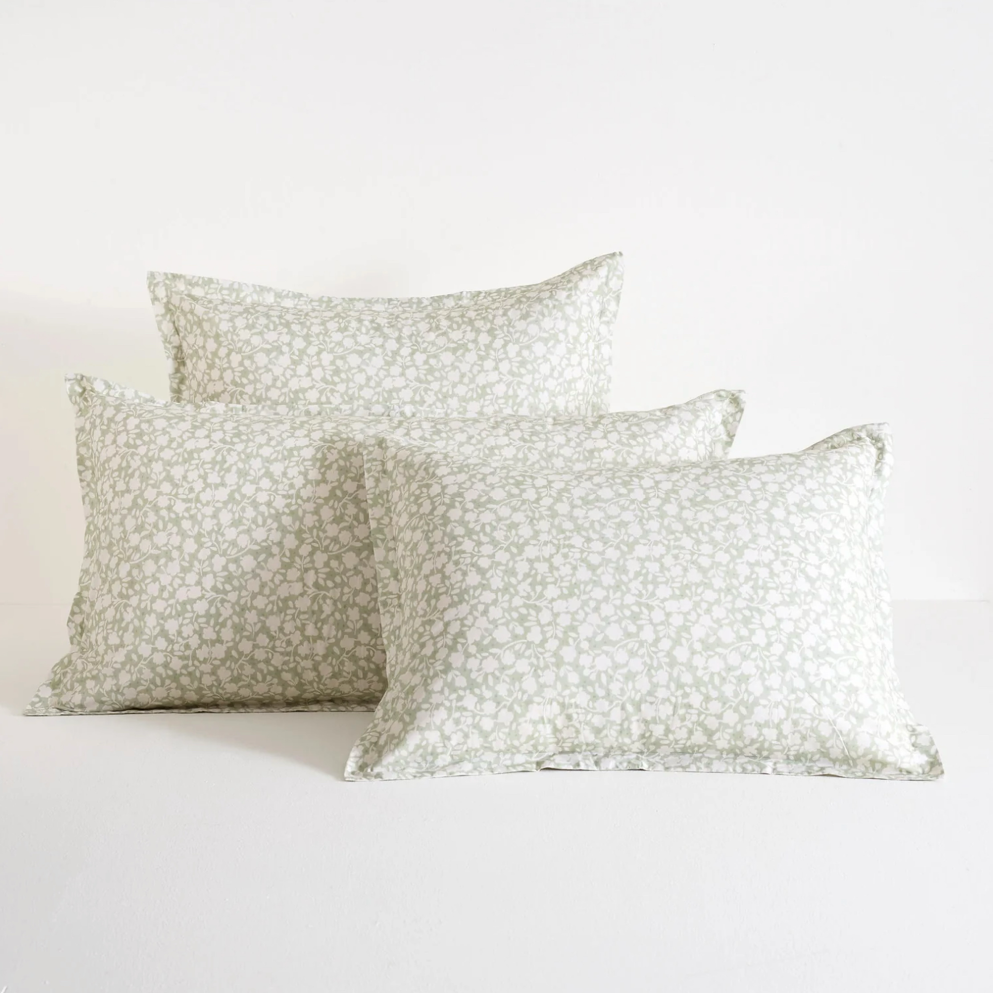 Pine Cone Hill Aria Duvet Cover and Shams - Sage