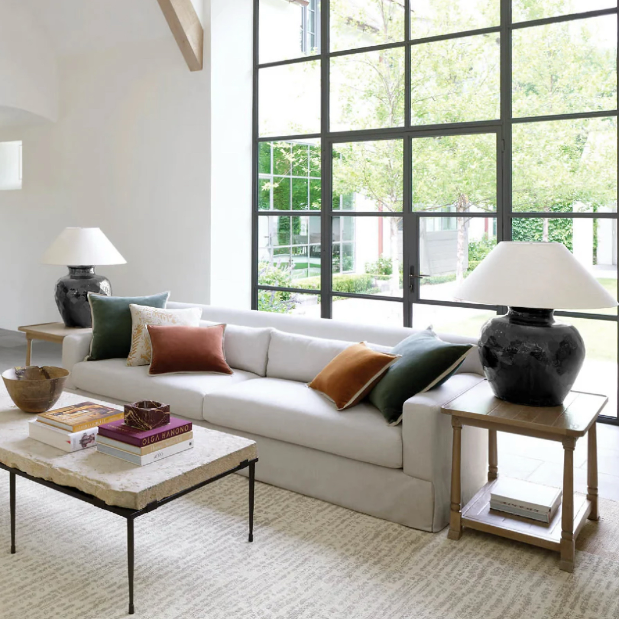 Pine Cone Hill Marie Flanagan Gehry Velvet/Linen Decorative Pillow - Russet