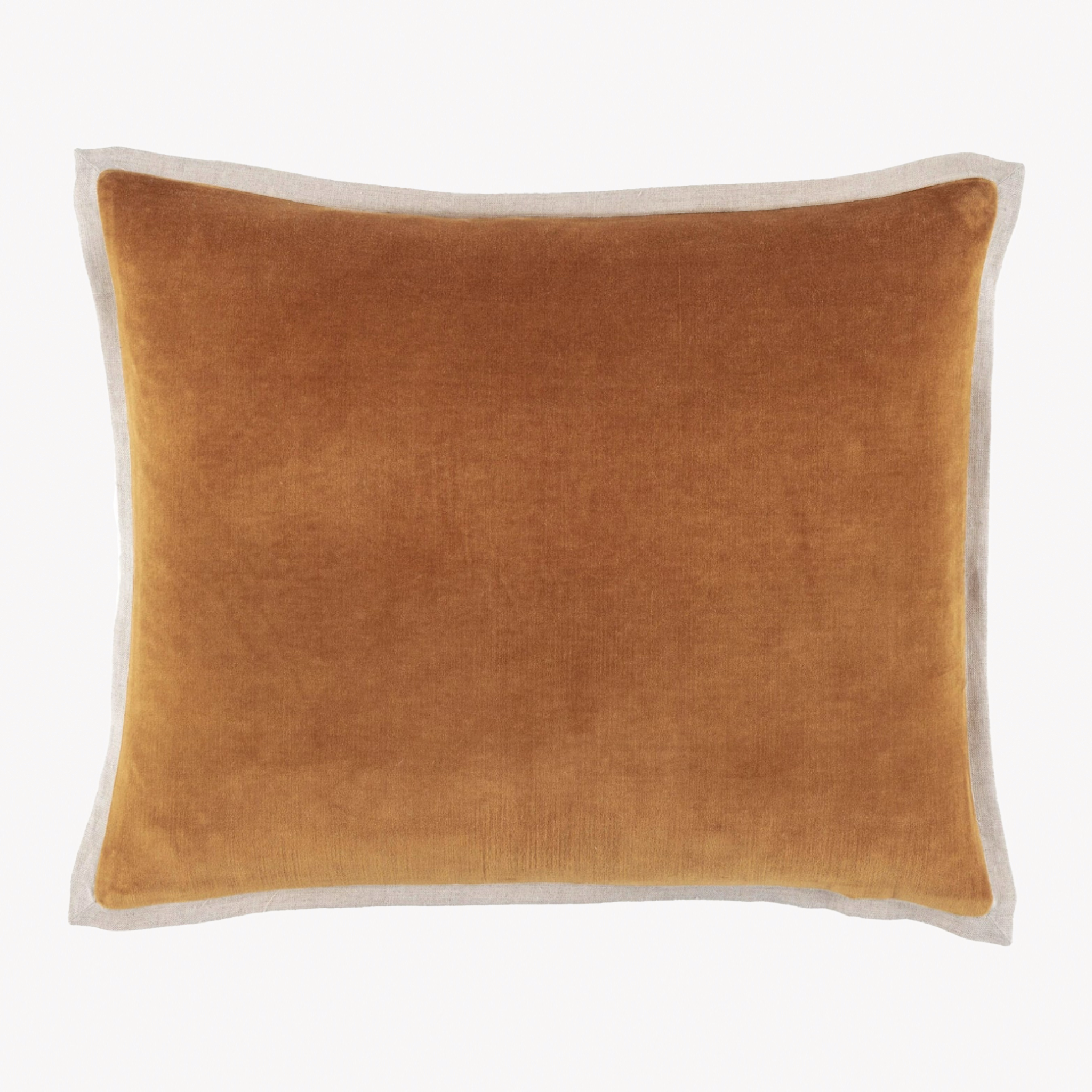 Pine Cone Hill Marie Flanagan Gehry Velvet/Linen Decorative Pillow - Caramel