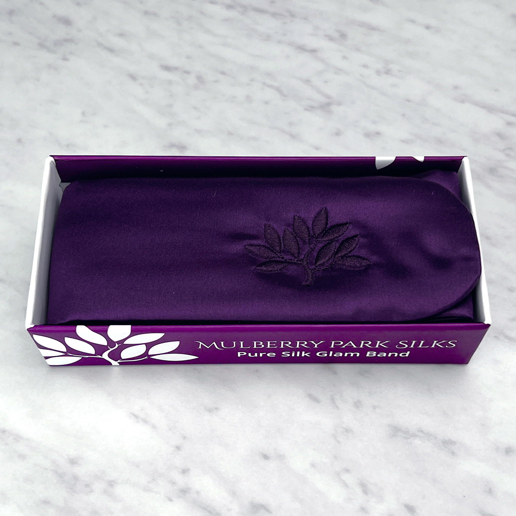 Mulberry Park Silks Silk Glam Band - Plum