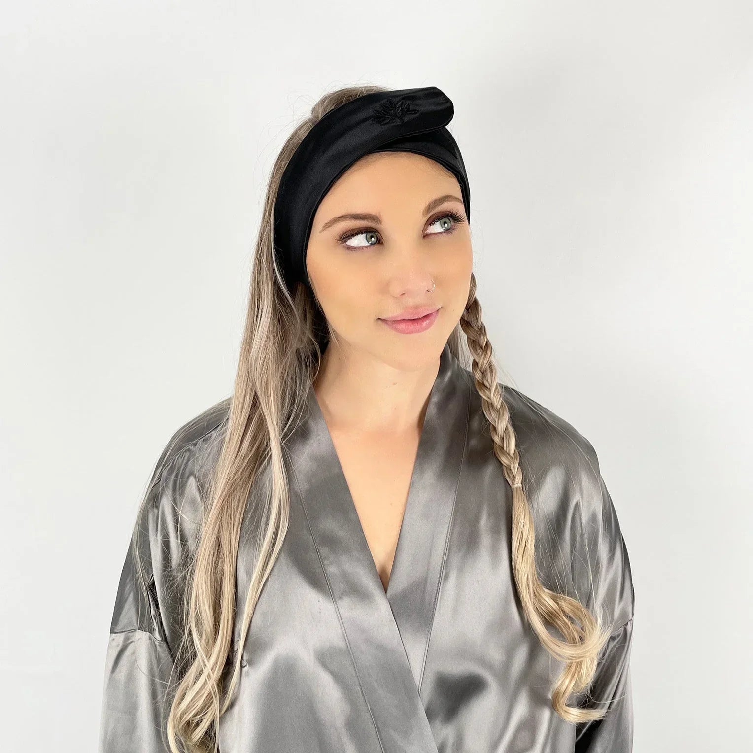 Mulberry Park Silks Silk Glam Band - Black