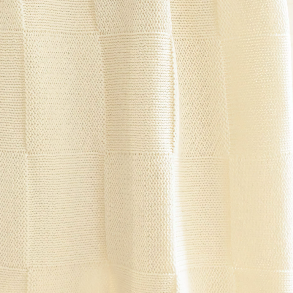 Alashan Charlie Knit Baby Blanket - White