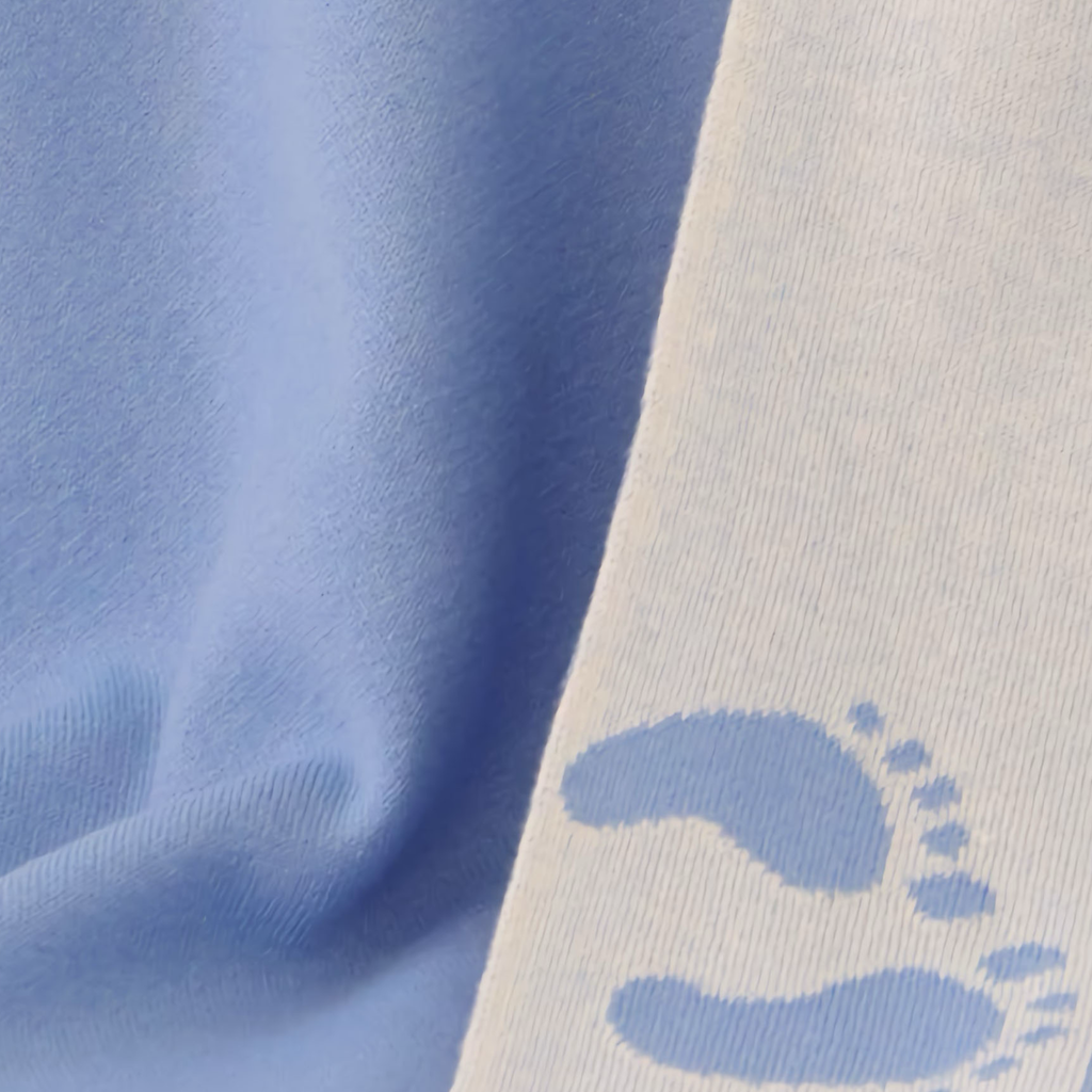 Alashan Stevie Knit Baby Blanket - Blue Lake