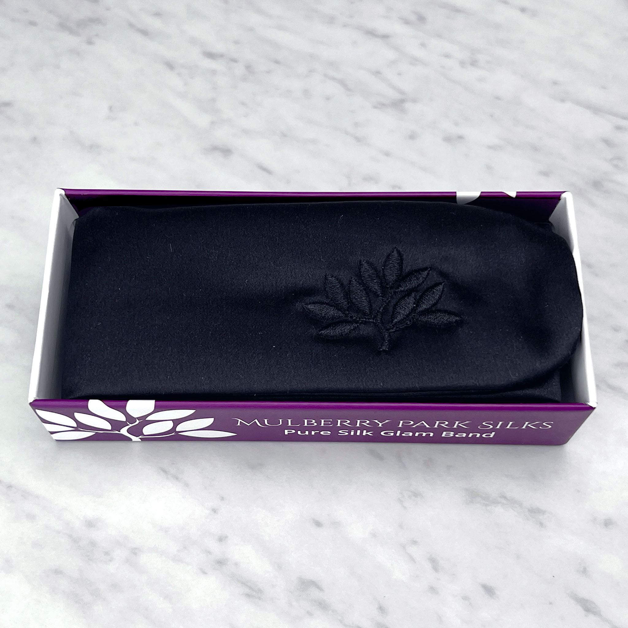 Mulberry Park Silks Silk Glam Band - Black