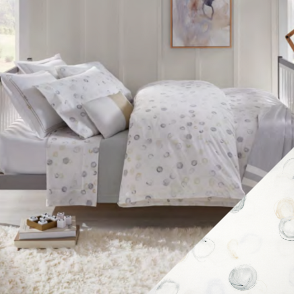 Sferra Punti Twin XL Bedding - Platinum
