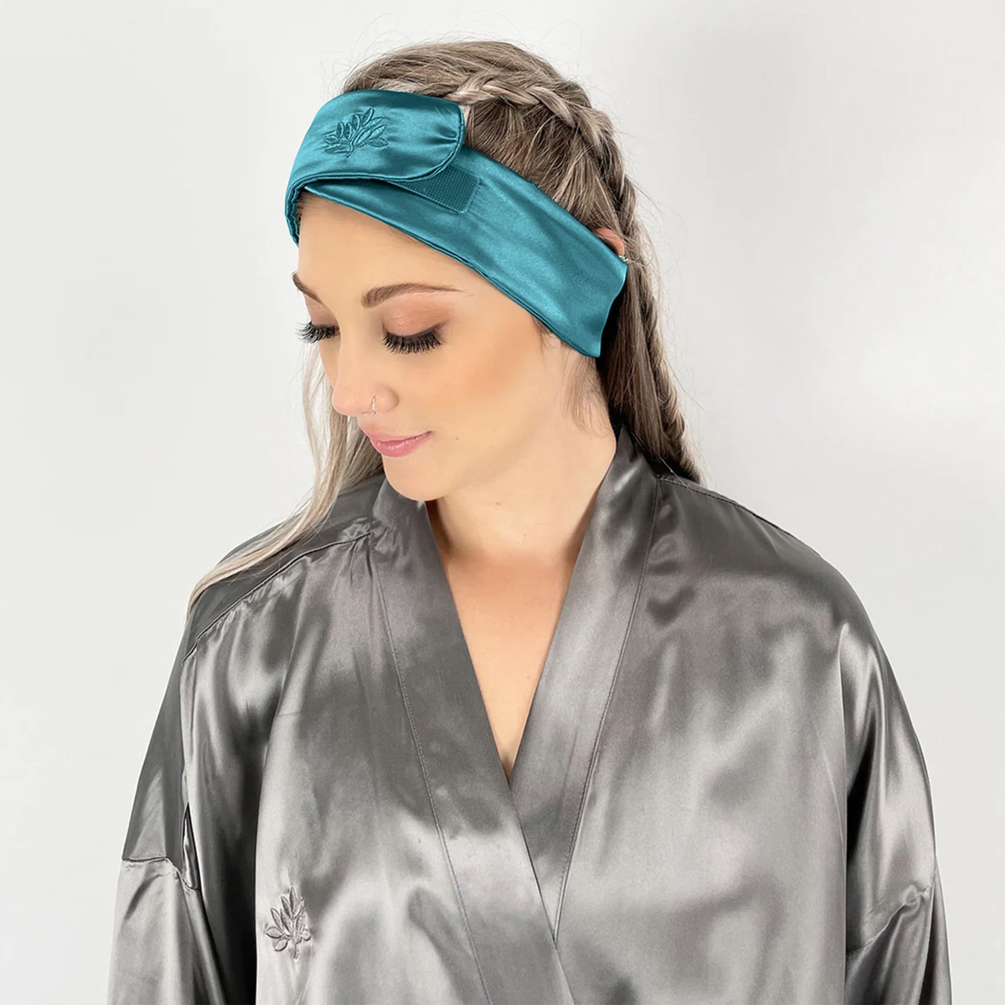 Mulberry Park Silks Silk Glam Band - Teal