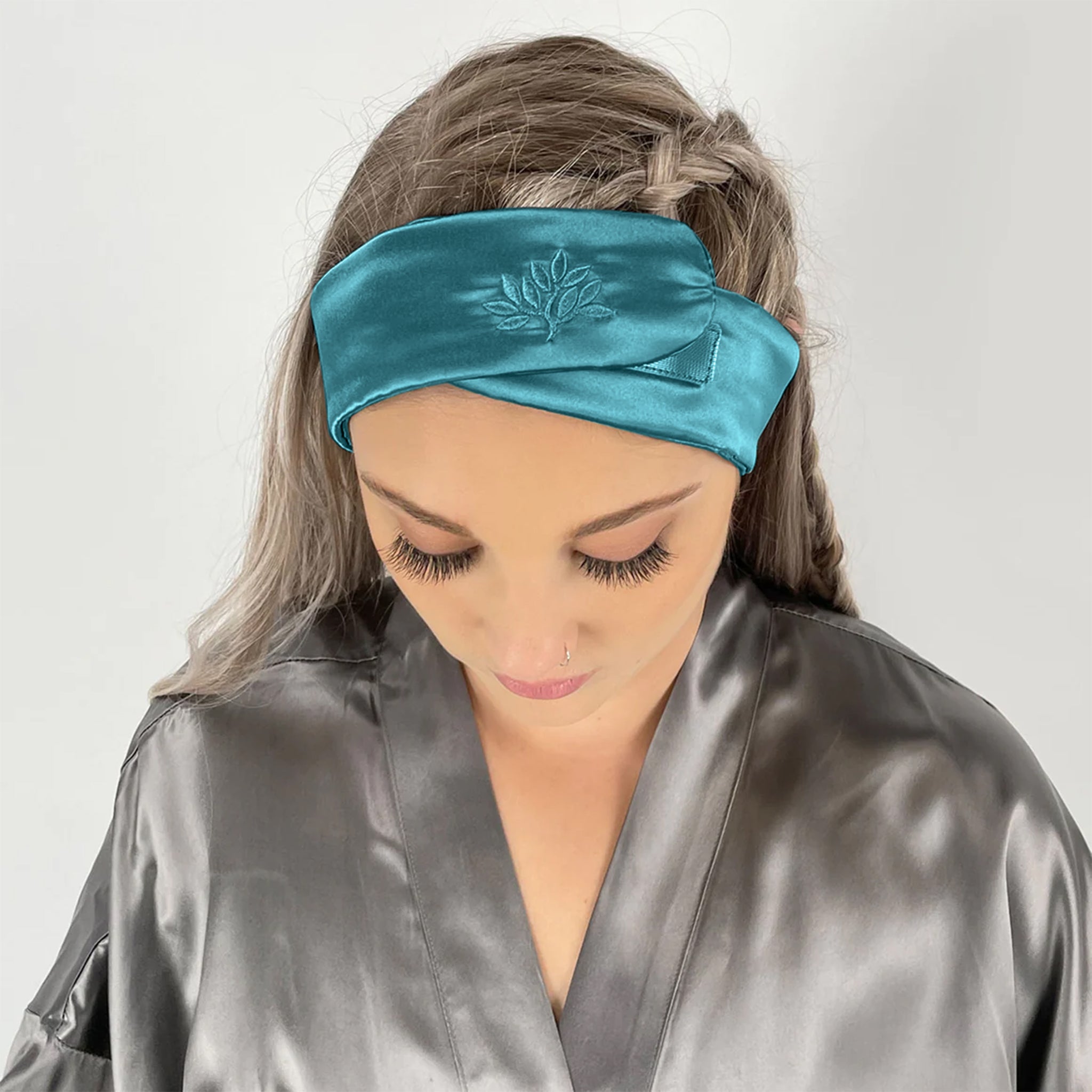 Mulberry Park Silks Silk Glam Band - Teal