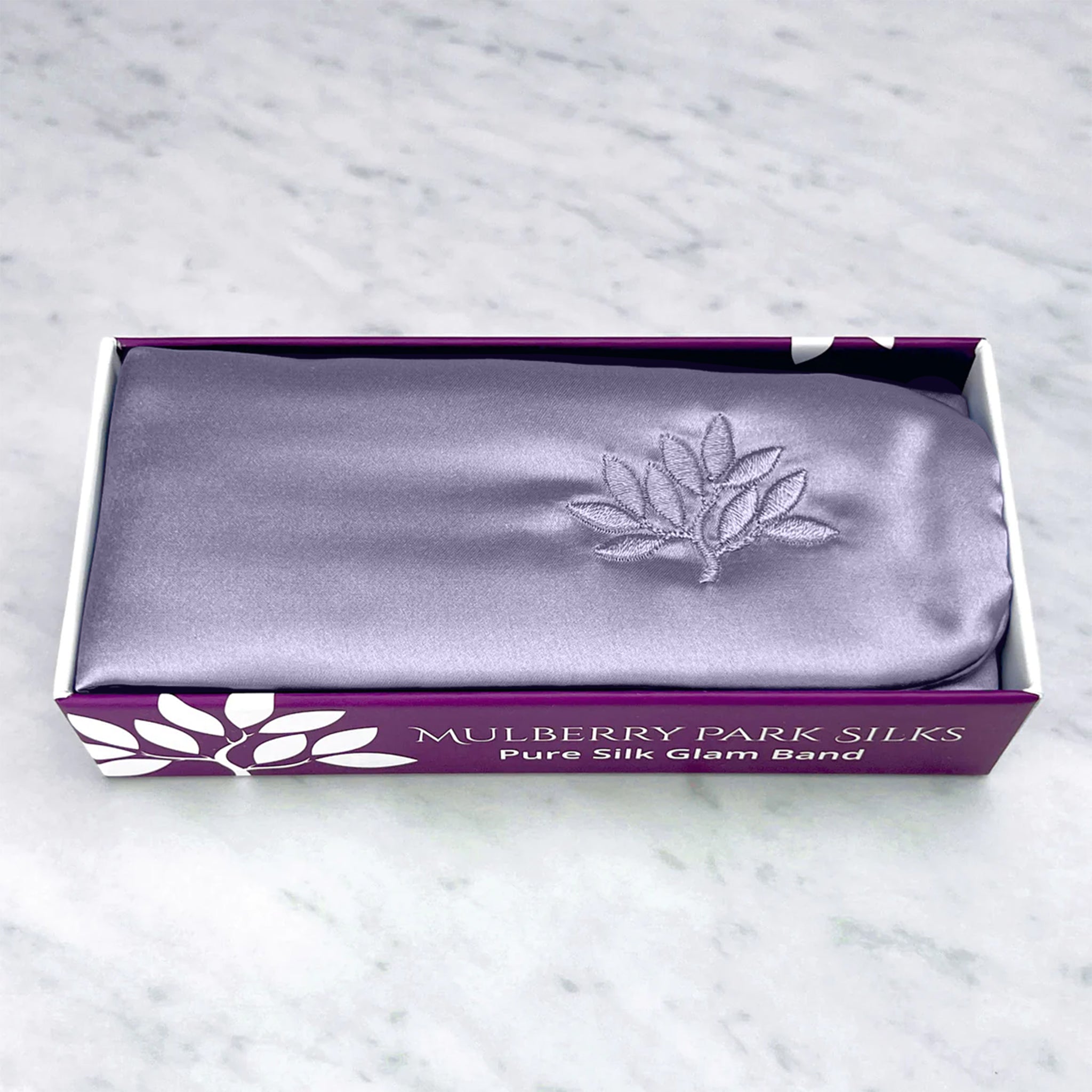 Mulberry Park Silks Silk Glam Band - Lilac
