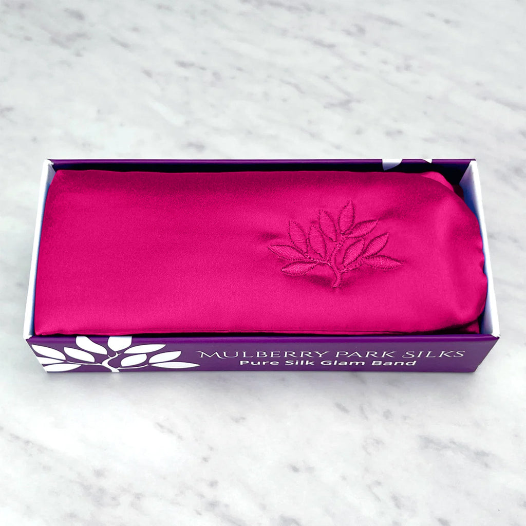 Mulberry Park Silks Silk Glam Band - Magenta
