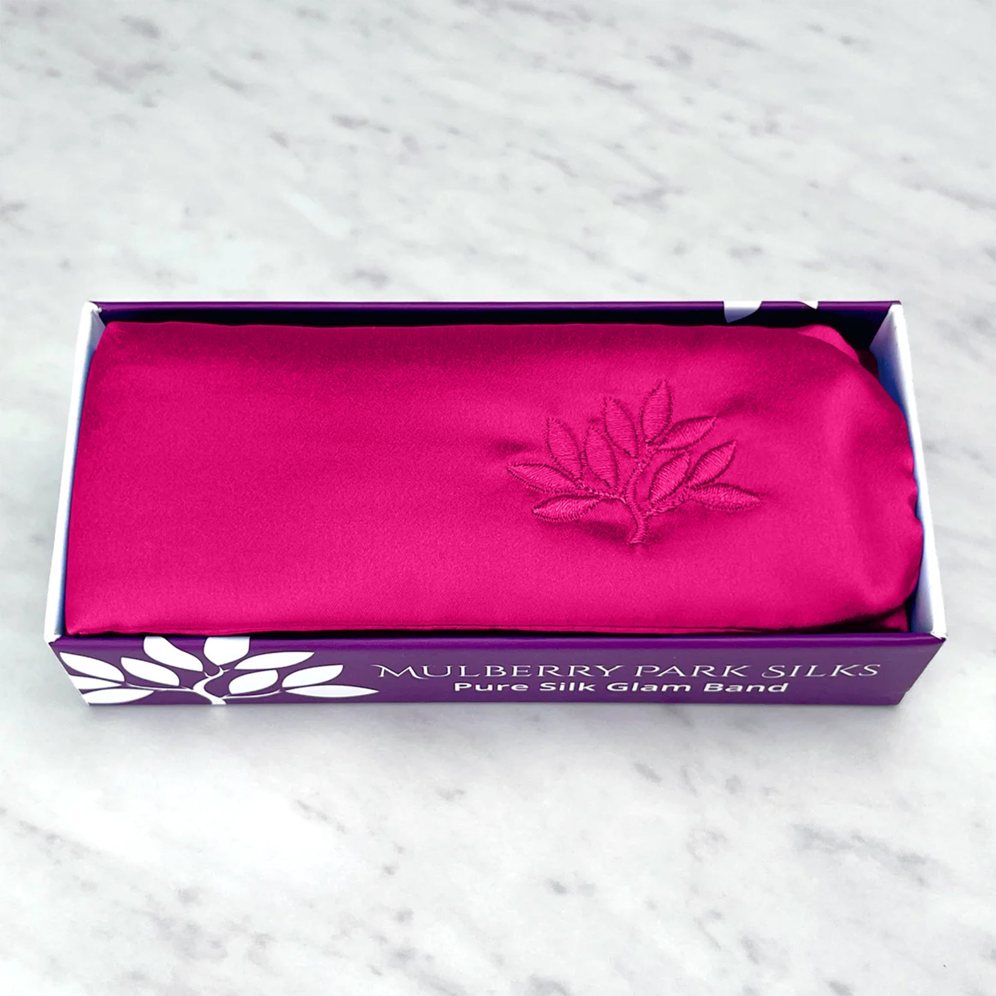 Mulberry Park Silks Silk Glam Band - Magenta