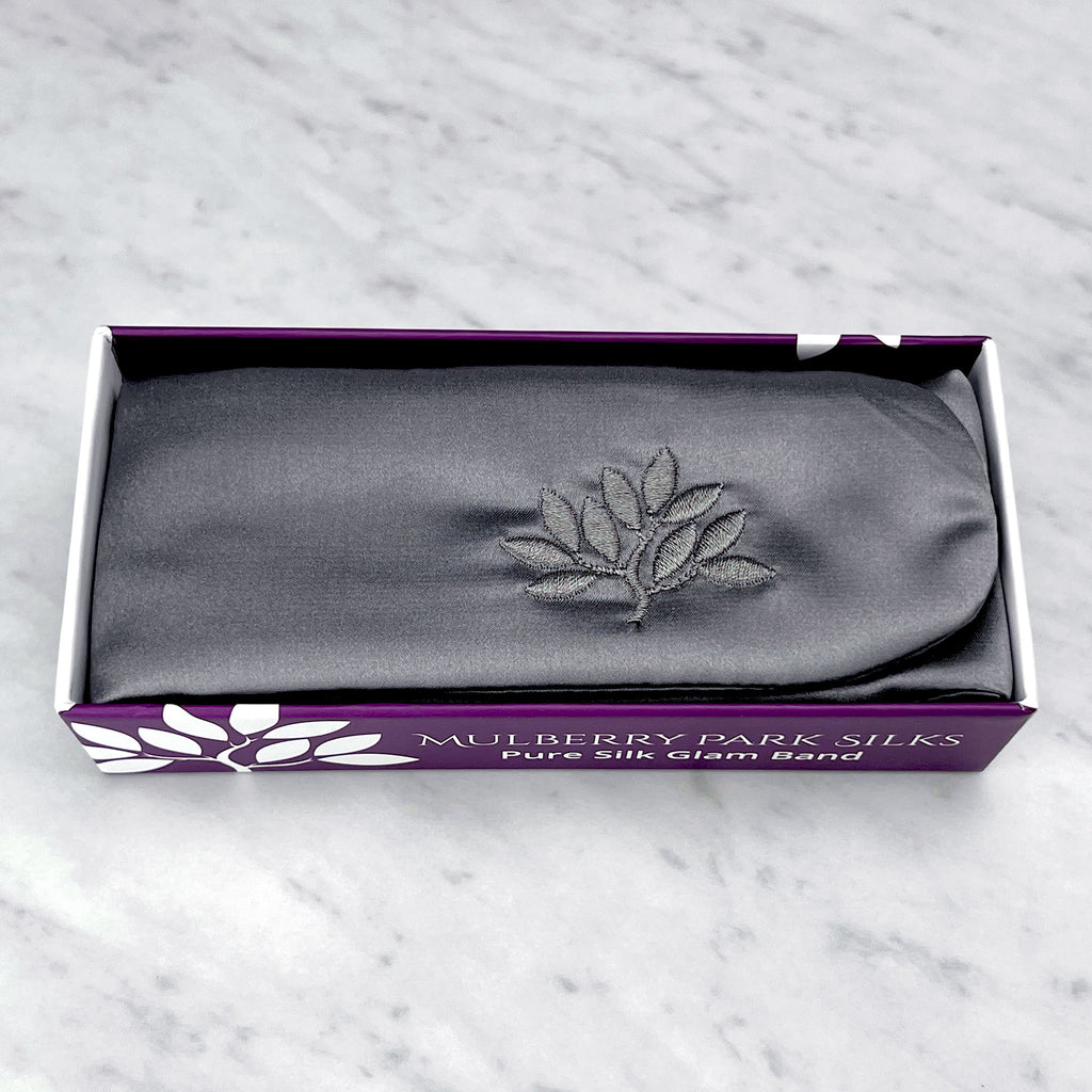 Mulberry Park Silks Silk Glam Band - Gunmetal