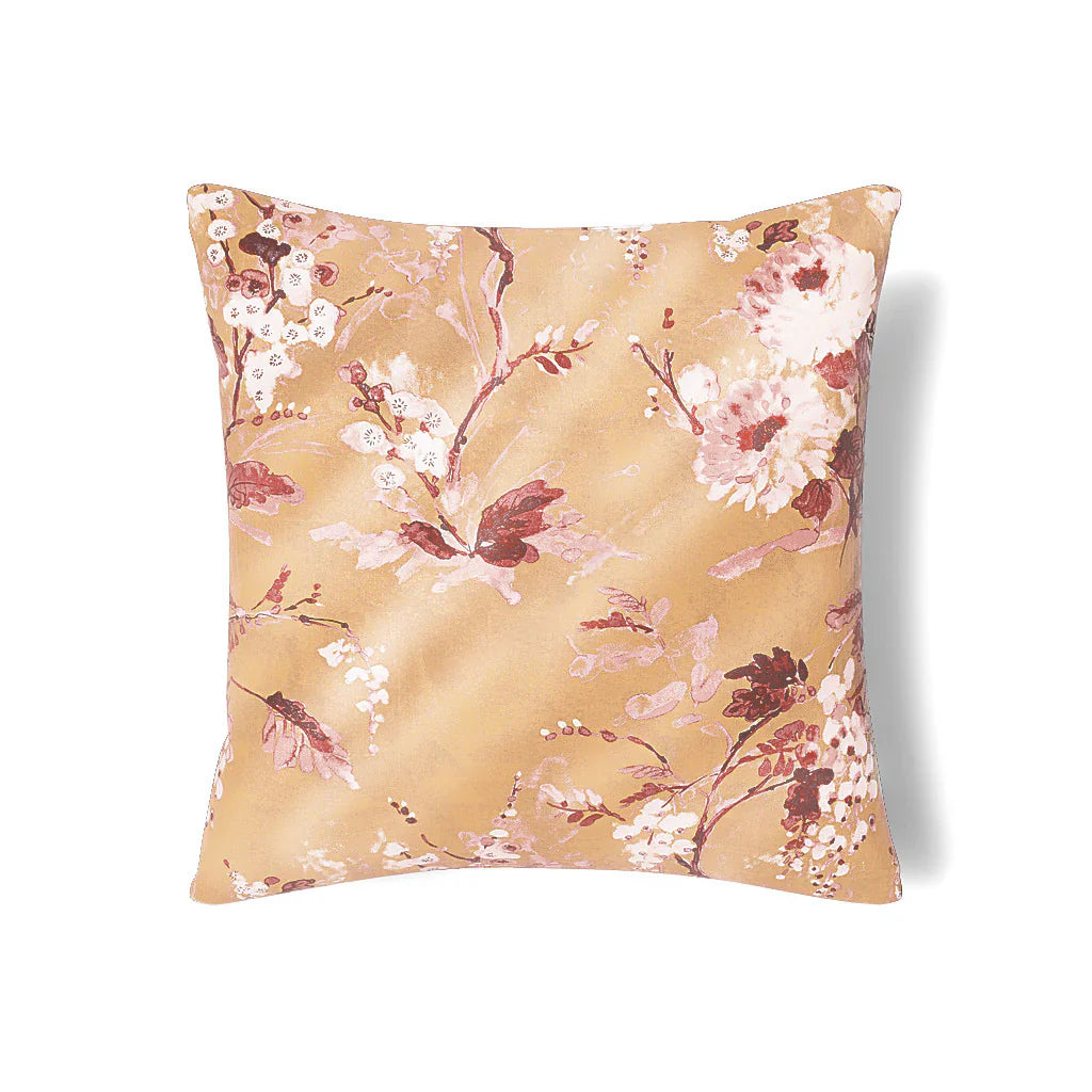 The Met x Ann Gish Jardin Fleur Duvet Cover and Sham - Pink/Gold