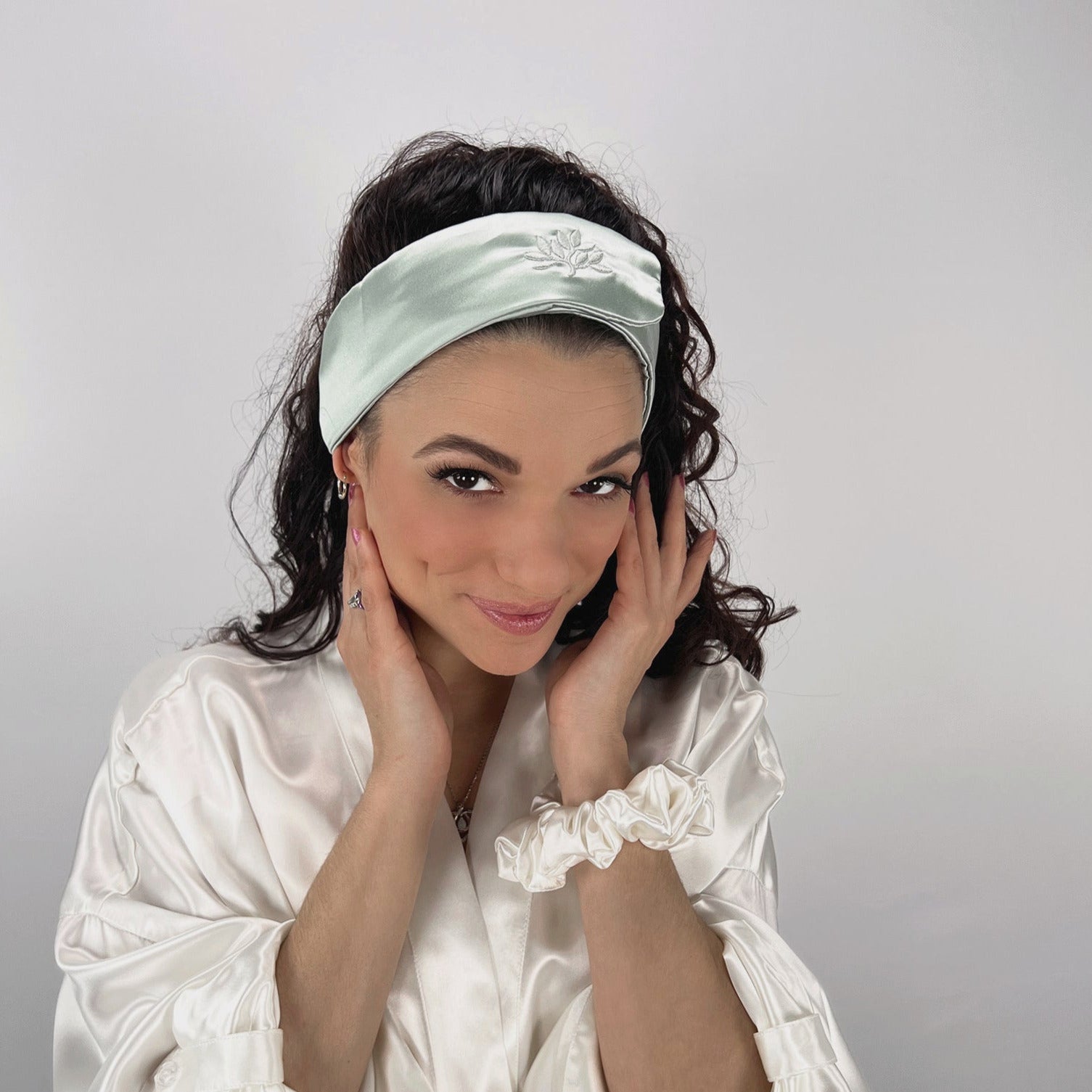 Mulberry Park Silks Silk Glam Band - Sage