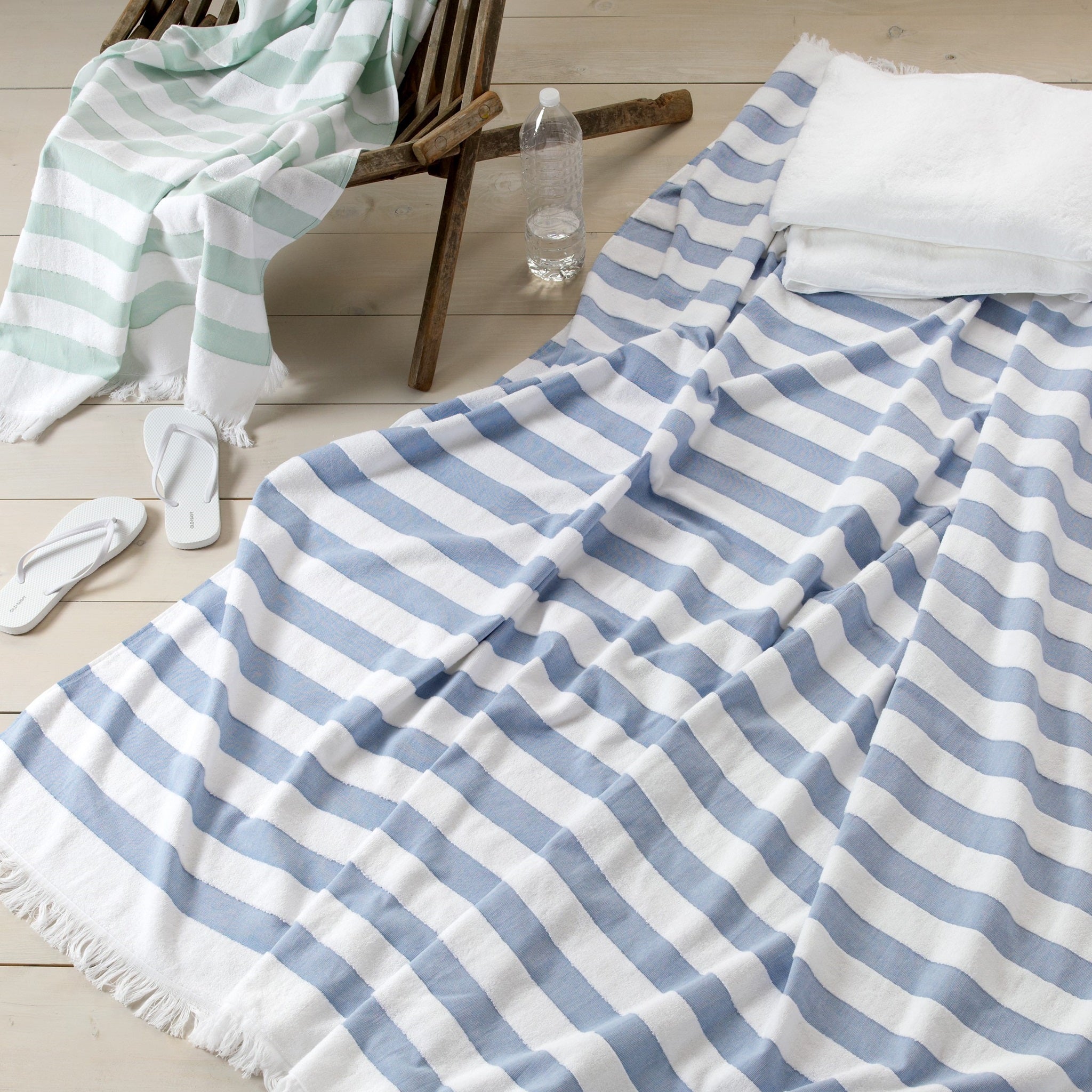 Matouk Amado Pool and Beach Towels - Sailor Stripe