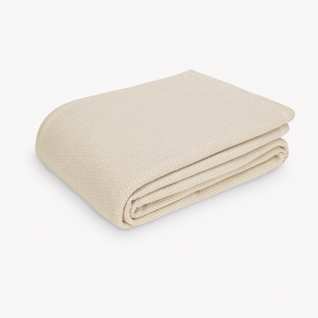 Matouk Avalon Blanket - Champagne