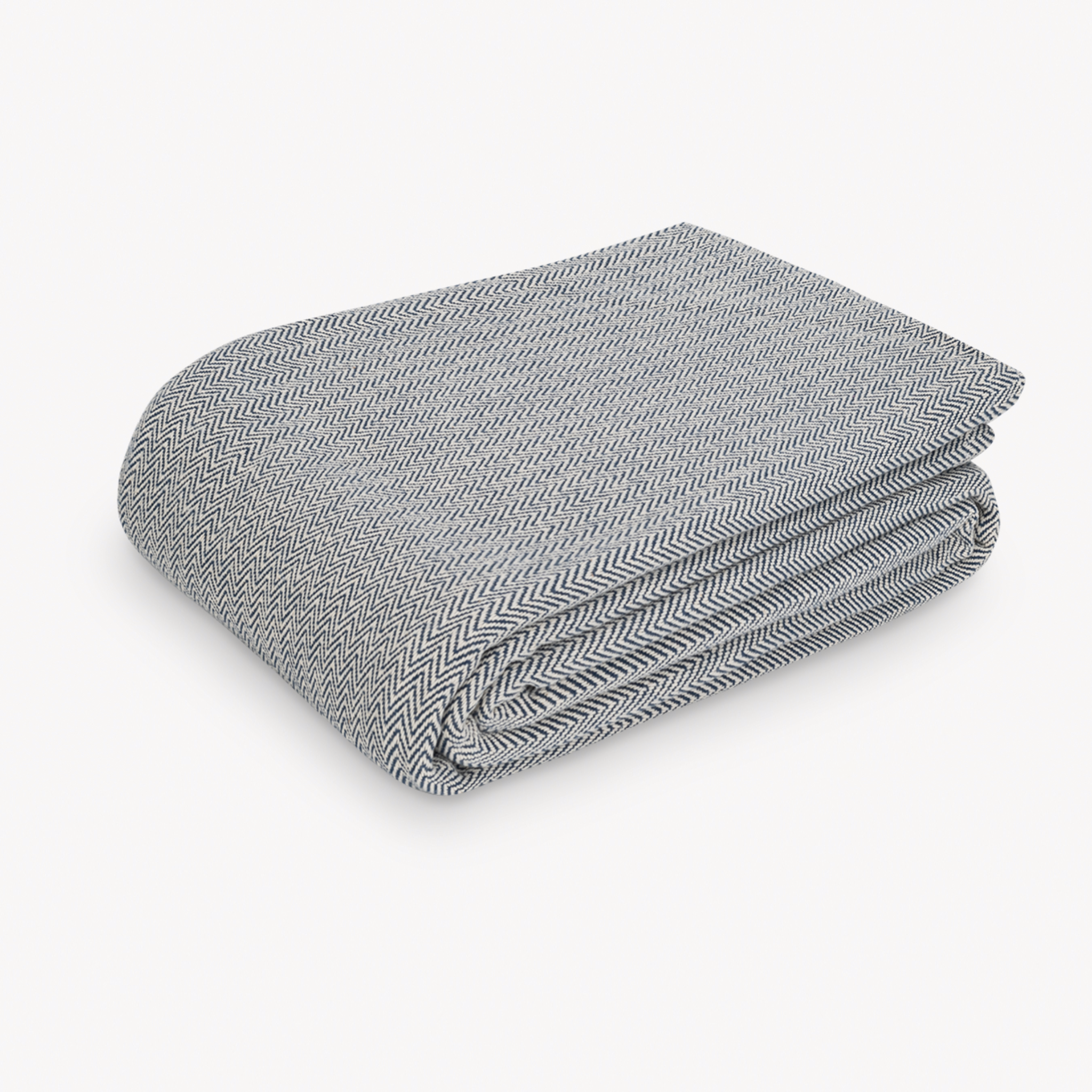 Matouk Avalon Blanket - Navy