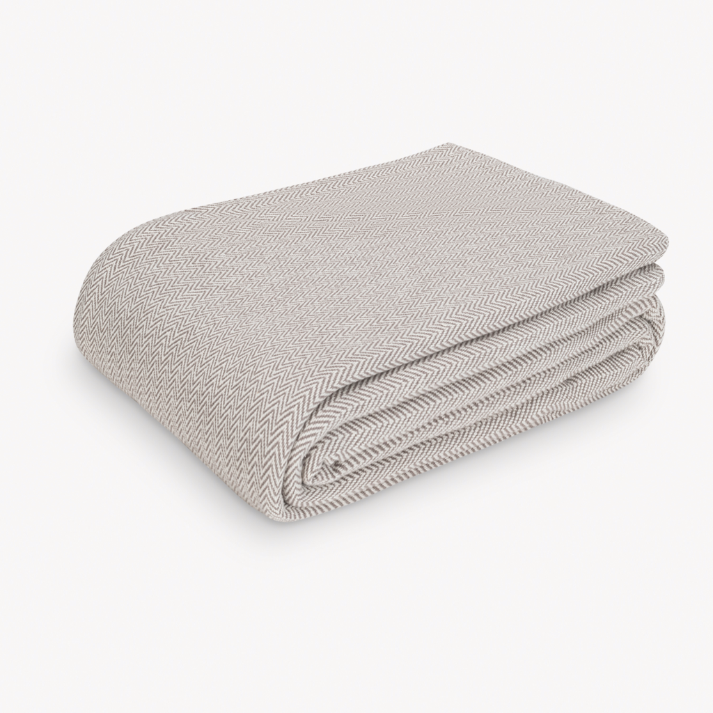 Matouk Avalon Blanket - Platinum