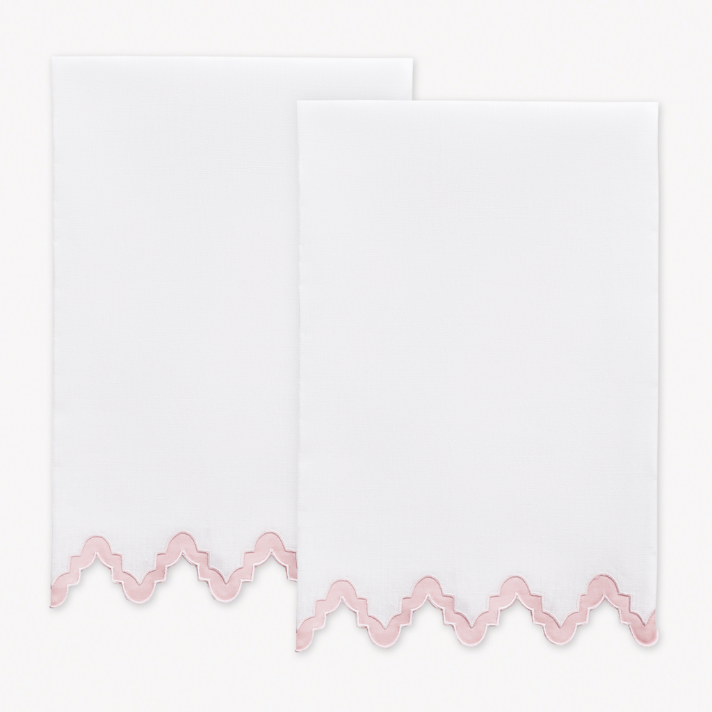 Matouk Aziza Guest Towels - Pink