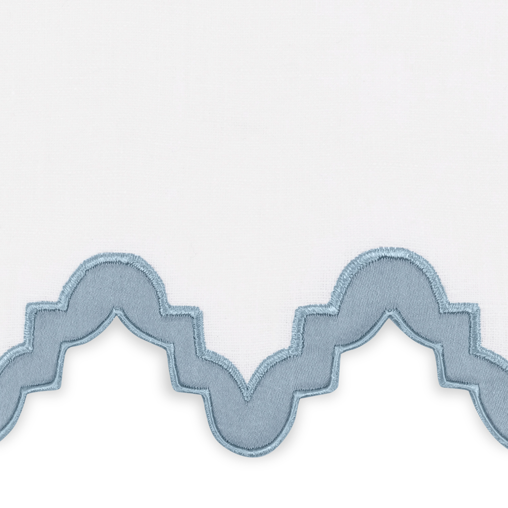 Matouk Aziza Guest Towels - Hazy Blue