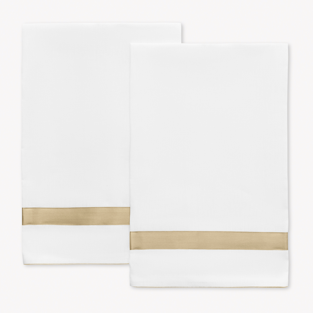 Matouk Lowell Guest Towels - Champagne