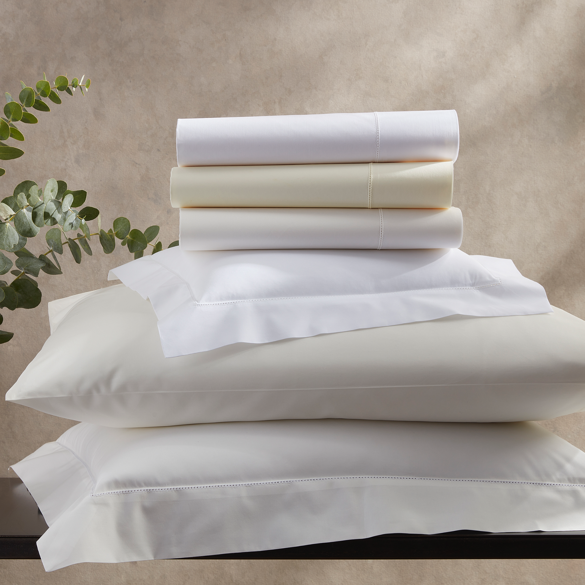 Matouk Luca Hemstitch Twin XL Sheet Sets - White