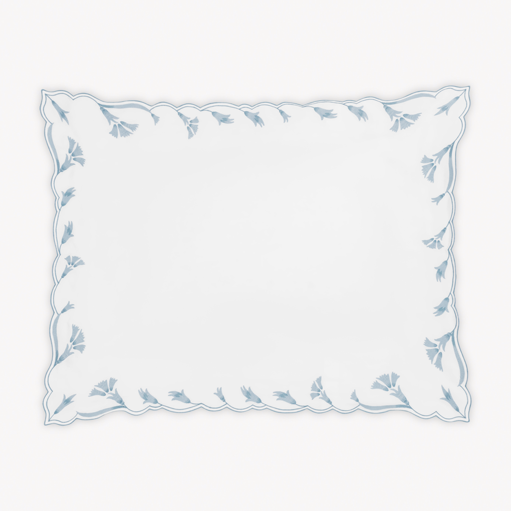 Matouk Marcella Bedding Collection - Hazy Blue