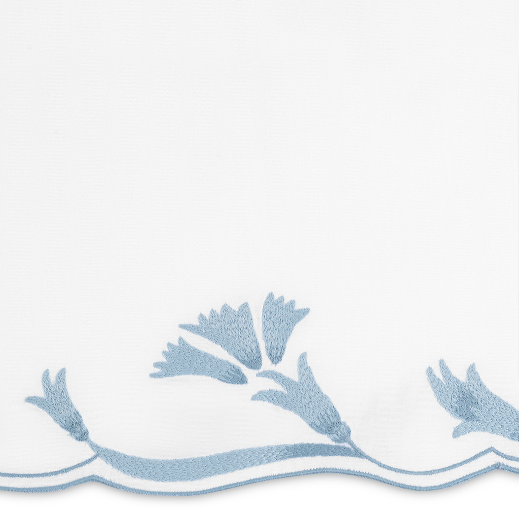 Matouk Marcella Bedding Collection - Hazy Blue