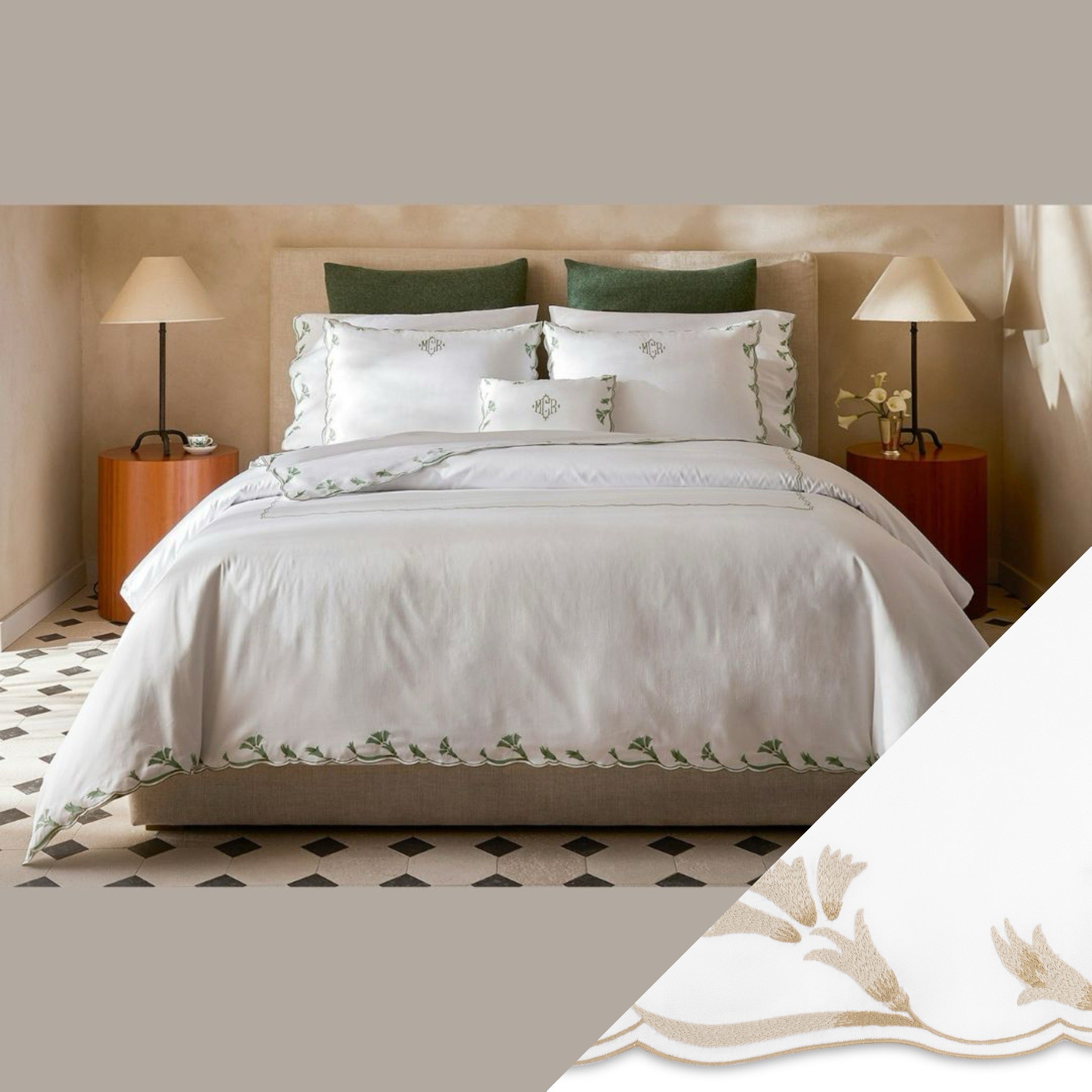 Matouk Marcella Bedding Collection - Dune