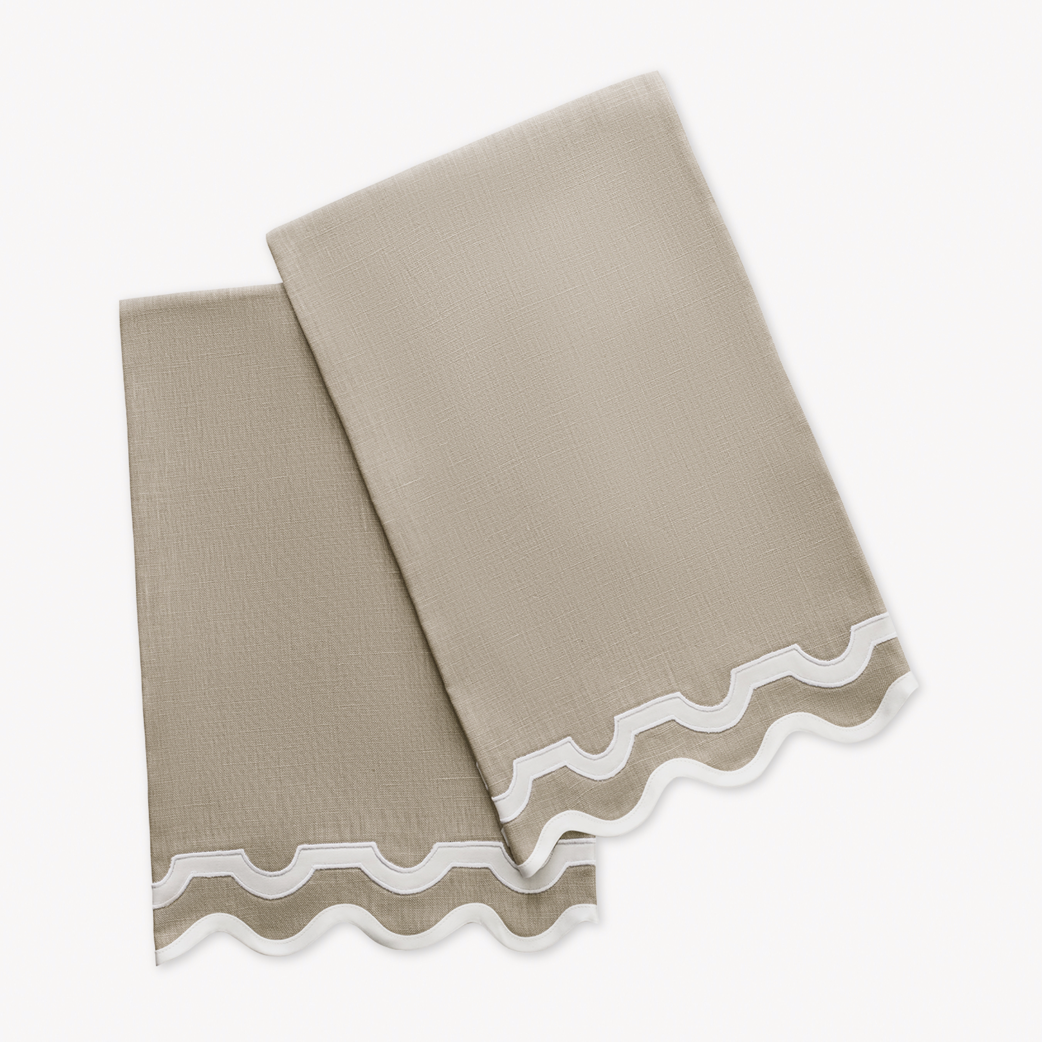 Matouk Mirasol Guest Towels - Oat/Bone