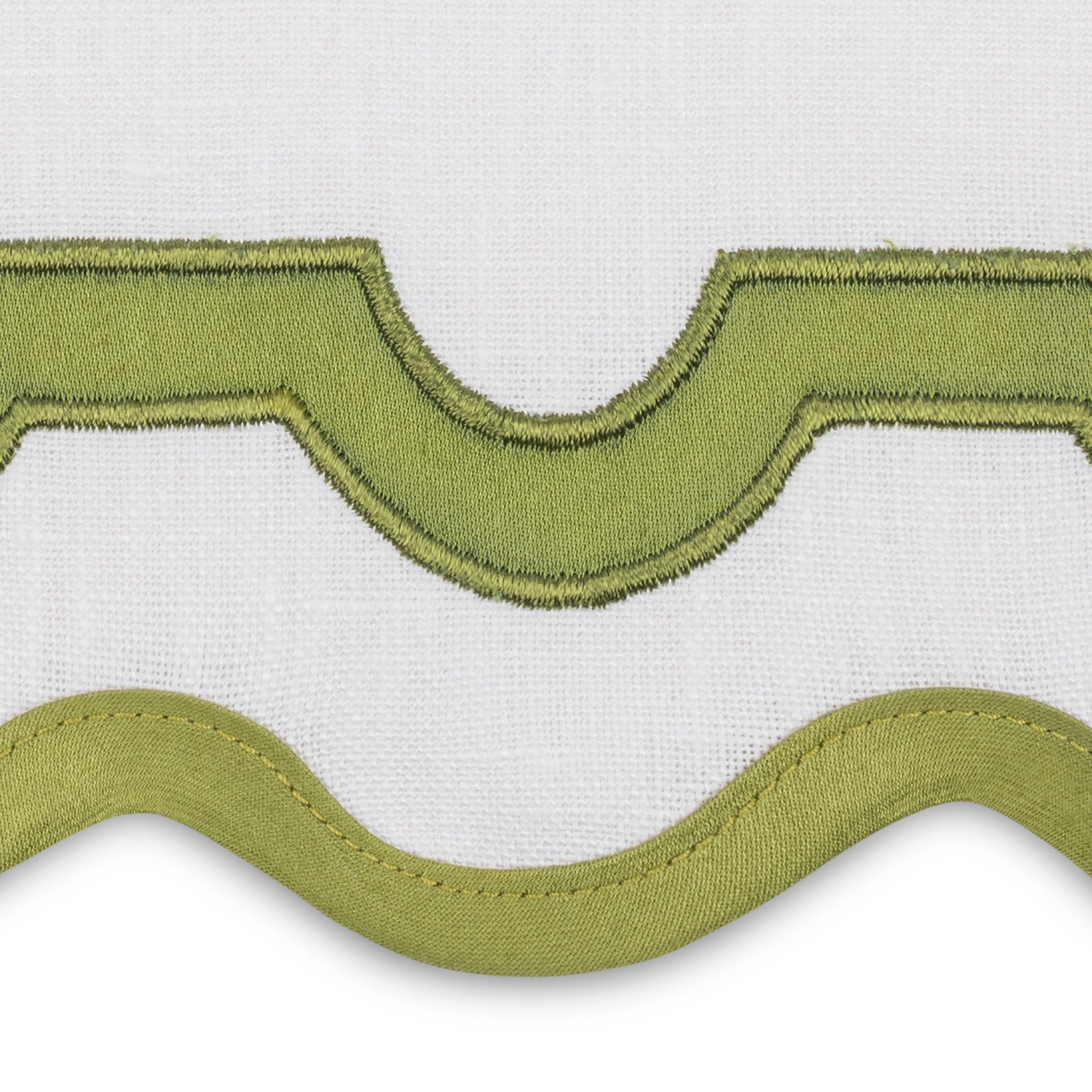 Matouk Mirasol Guest Towels - White/Grass