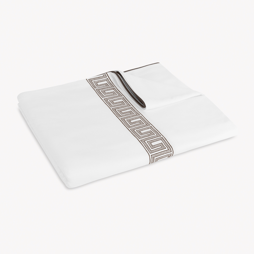 Matouk Schumacher Ophelia Pique Bedding - Mocha