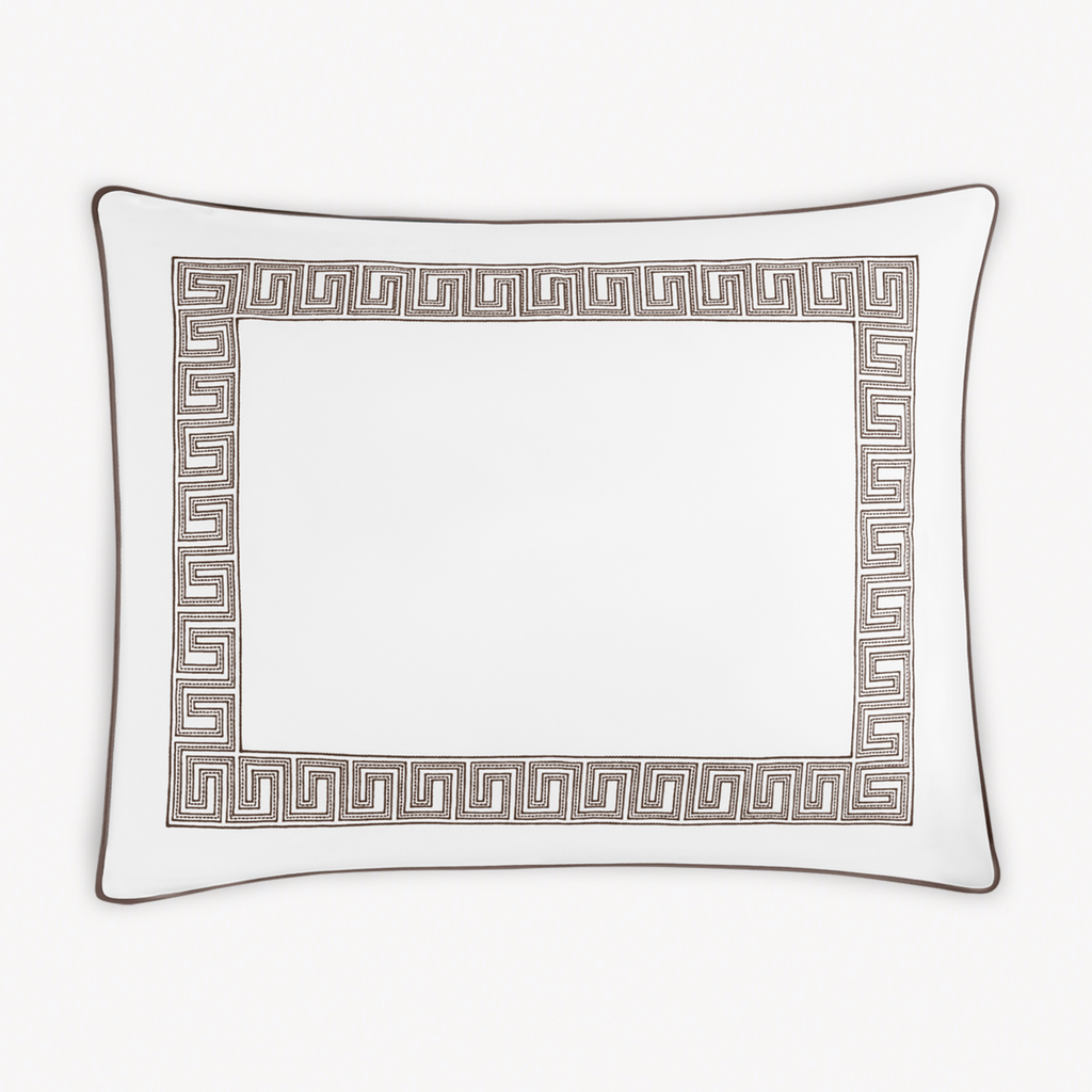 Matouk Schumacher Ophelia Pique Bedding - Mocha