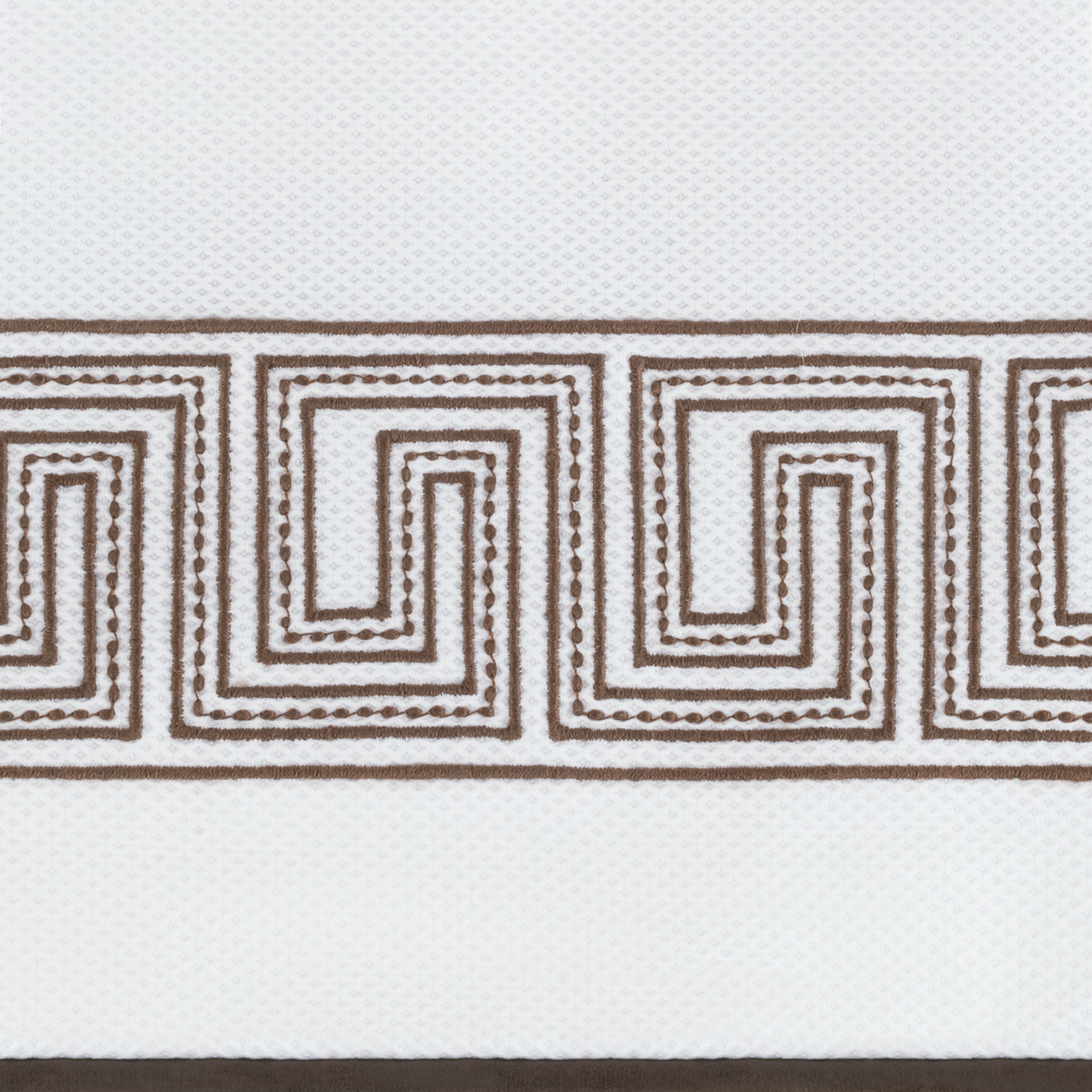 Matouk Schumacher Ophelia Pique Bedding - Mocha