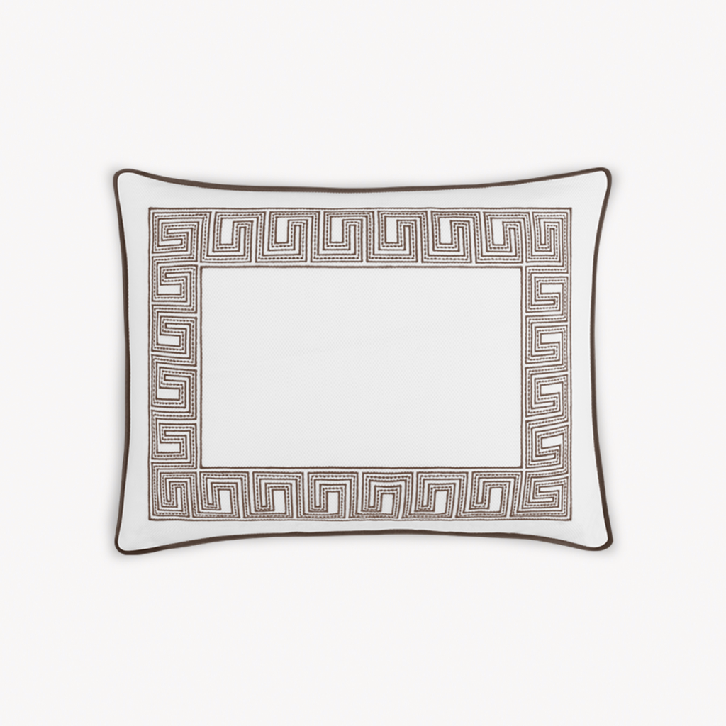 Matouk Schumacher Ophelia Pique Bedding - Mocha