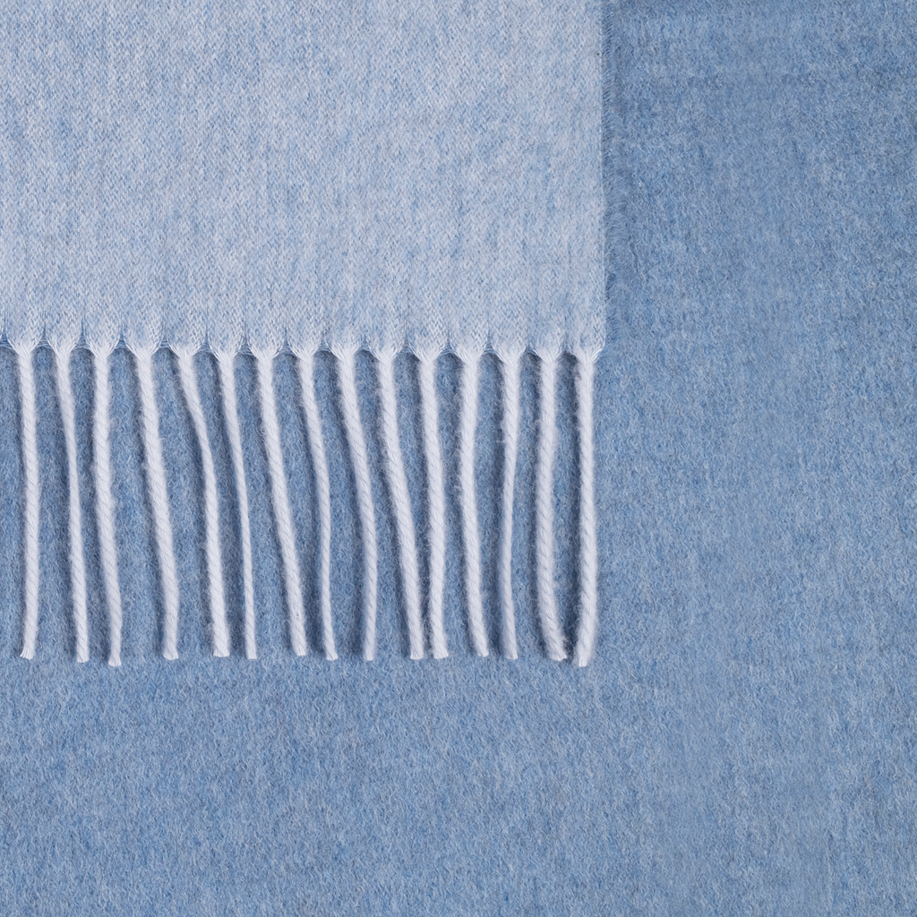 Matouk Paley Throw - Hazy Blue/Sky