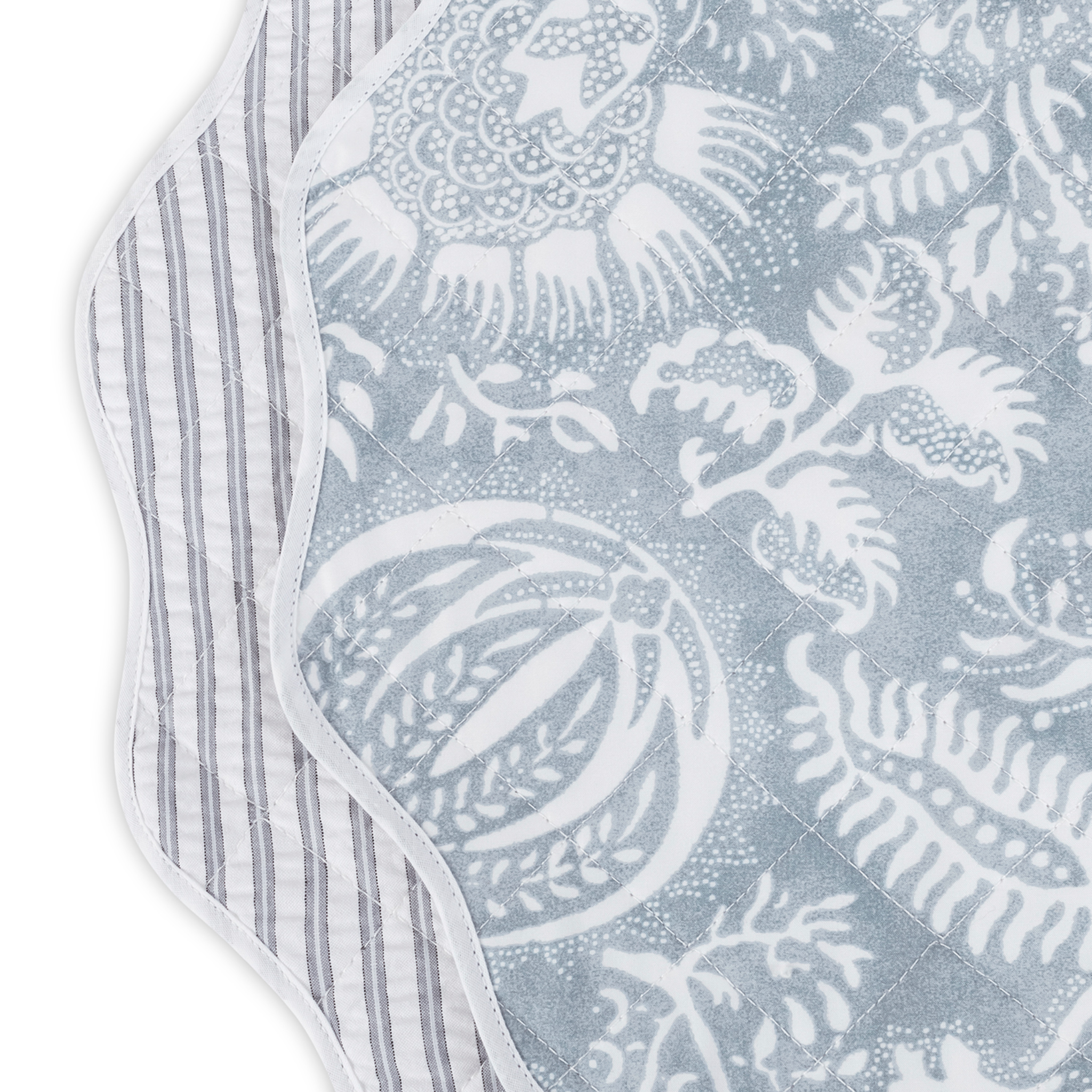 Matouk Reversible Placemat Collection - Granada Hazy Blue/Matteo Sea