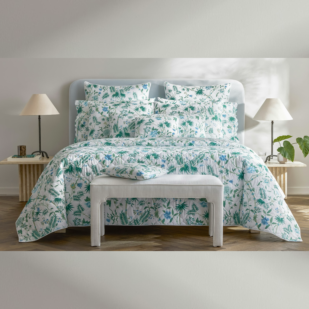 Matouk Schumacher Palmyra Bedding - Emerald