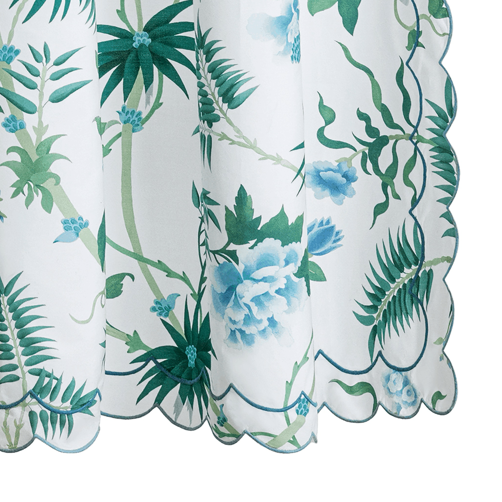 Matouk Schumacher Palmyra Shower Curtain - Emerald