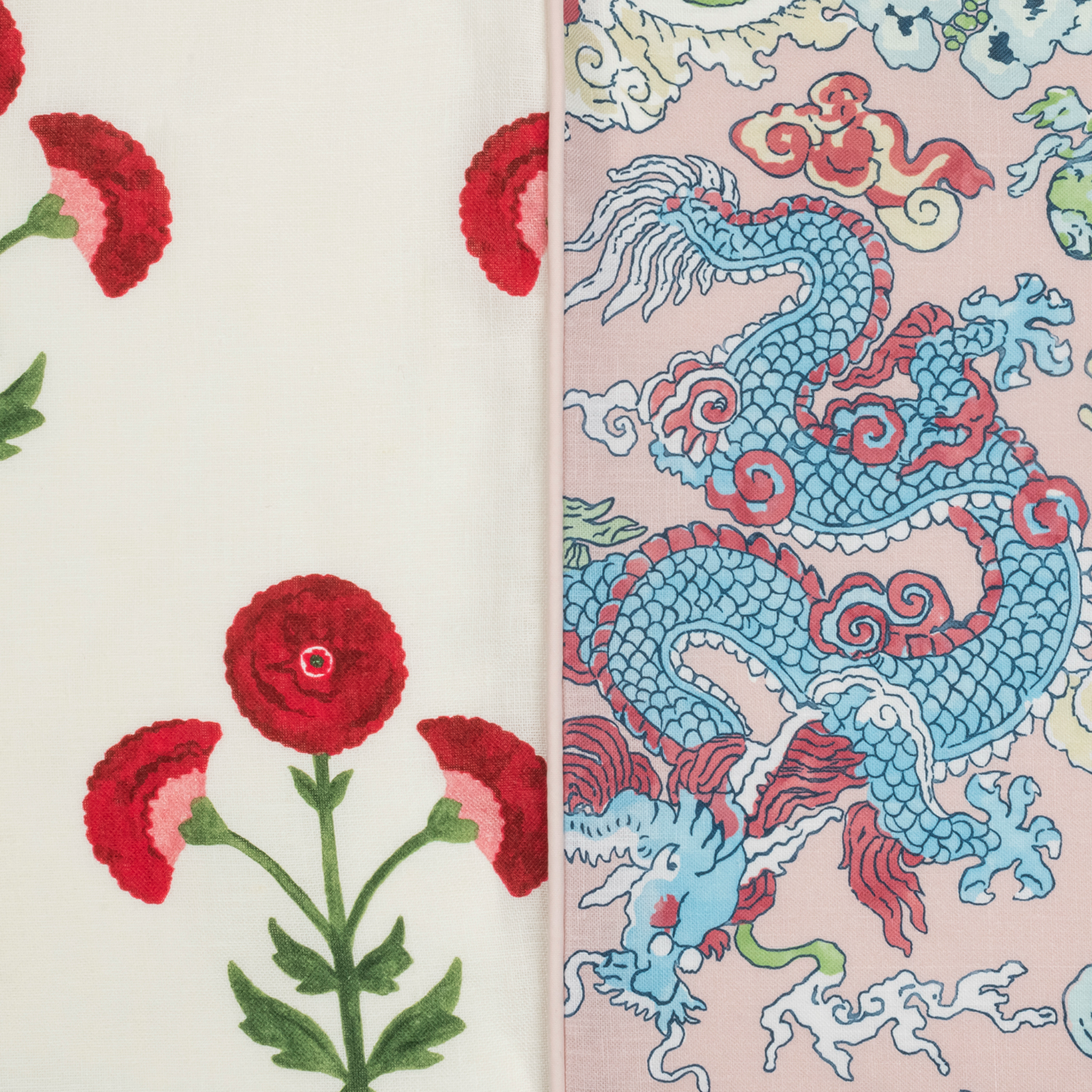 Matouk Schumacher Reversible Pillow Collection - Gisele Scarlet/Magic Mountain Paradise