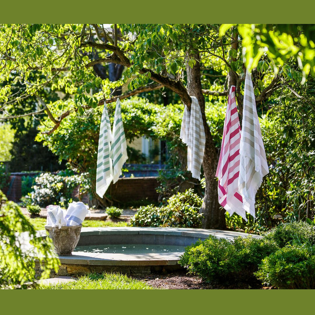 Matouk Amado Pool and Beach Towels - Sailor Stripe