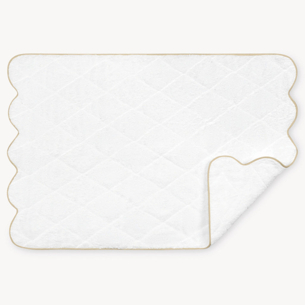 Matouk Cairo Scallop Bath Towels and Mats - Sand