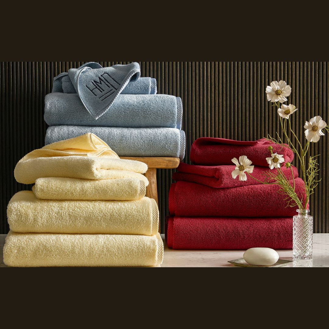 Matouk Milagro Bath Towels and Mats - Butter