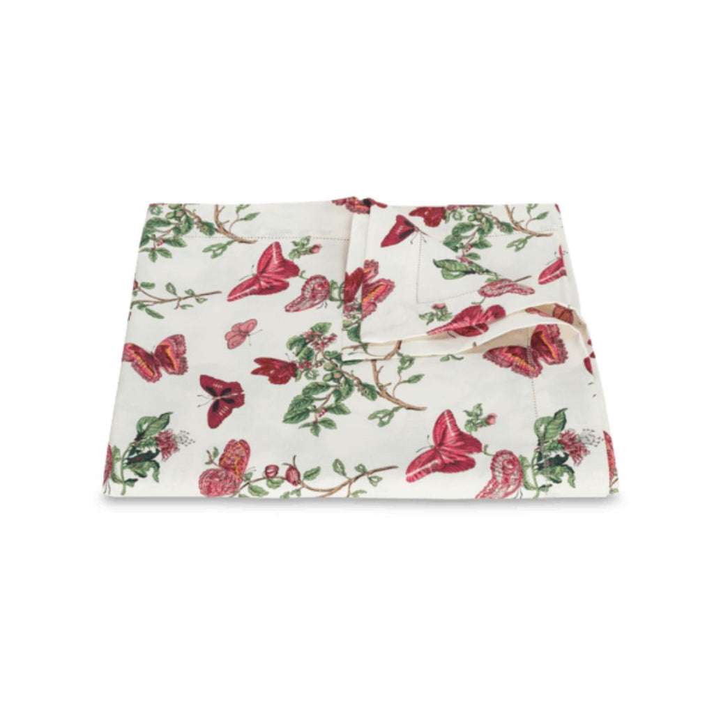 Matouk Schumacher Baudin Butterfly Table Linens - Ruby