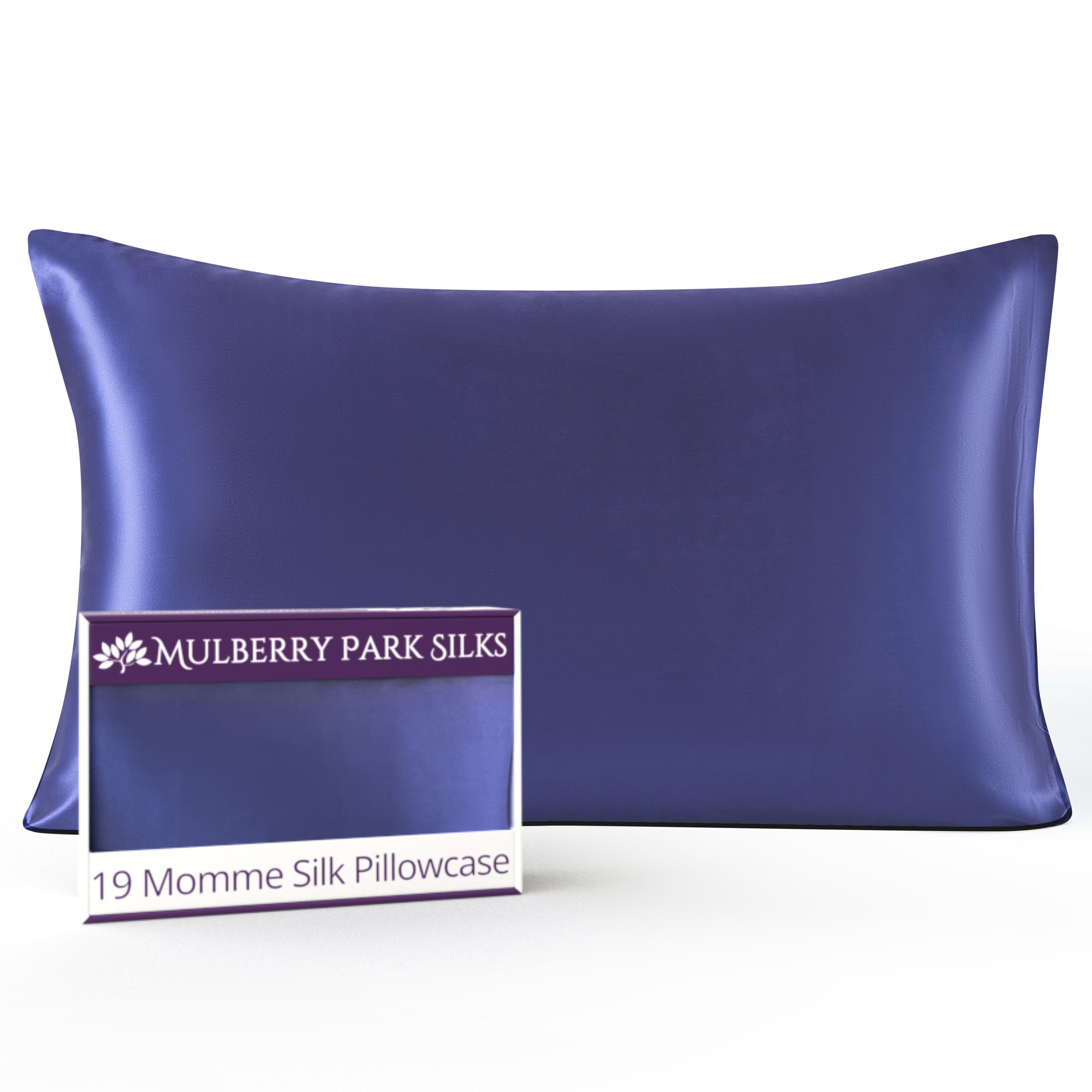 Mulberry Park Silks Luxury 19 Momme Pure Silk Pillowcase with Zipper - Dusk
